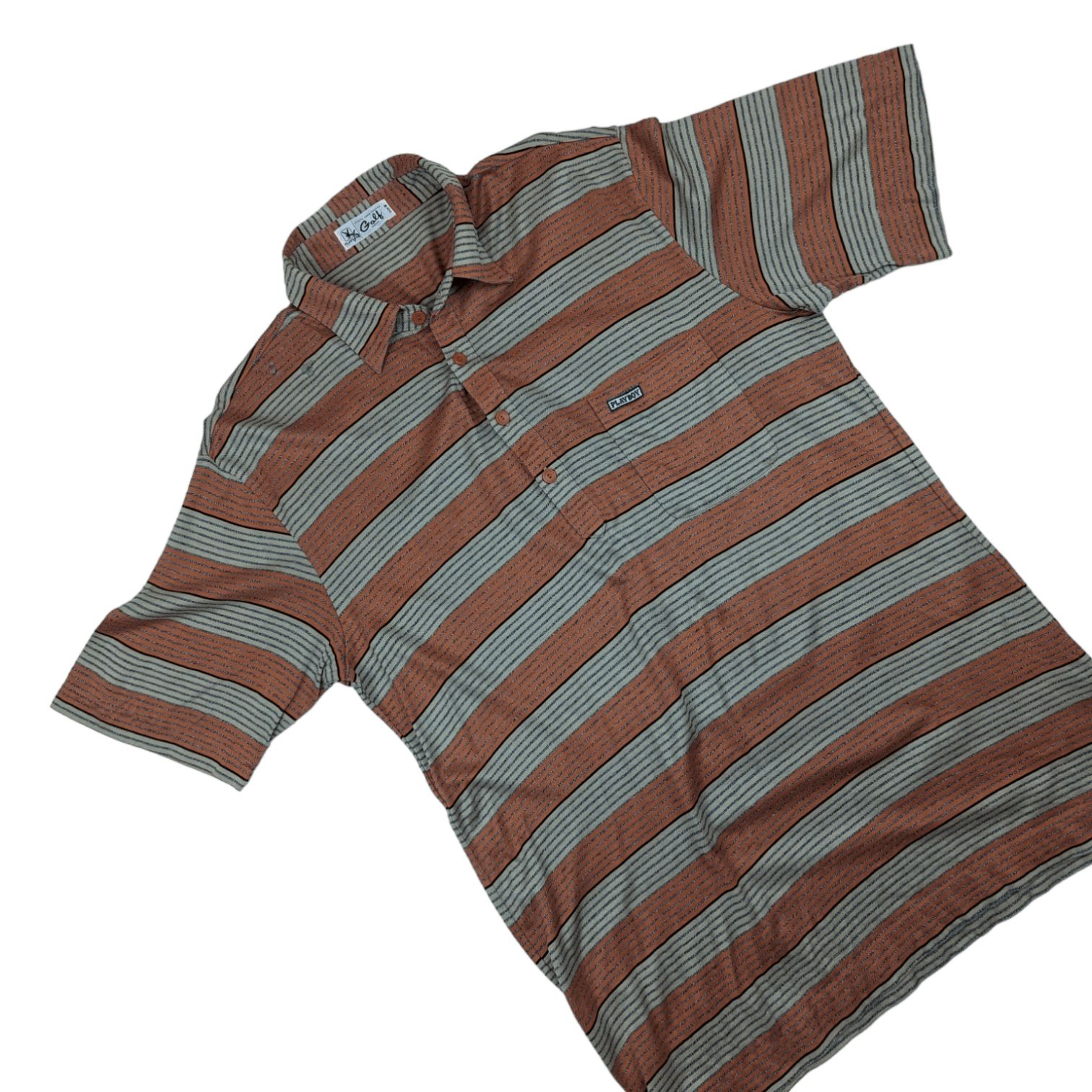 Playboy × Vintage Vintage 80's PLAYBOY Golf Striped Polo Shirt Size US M / EU 48-50 / 2 - 3 Thumbnail