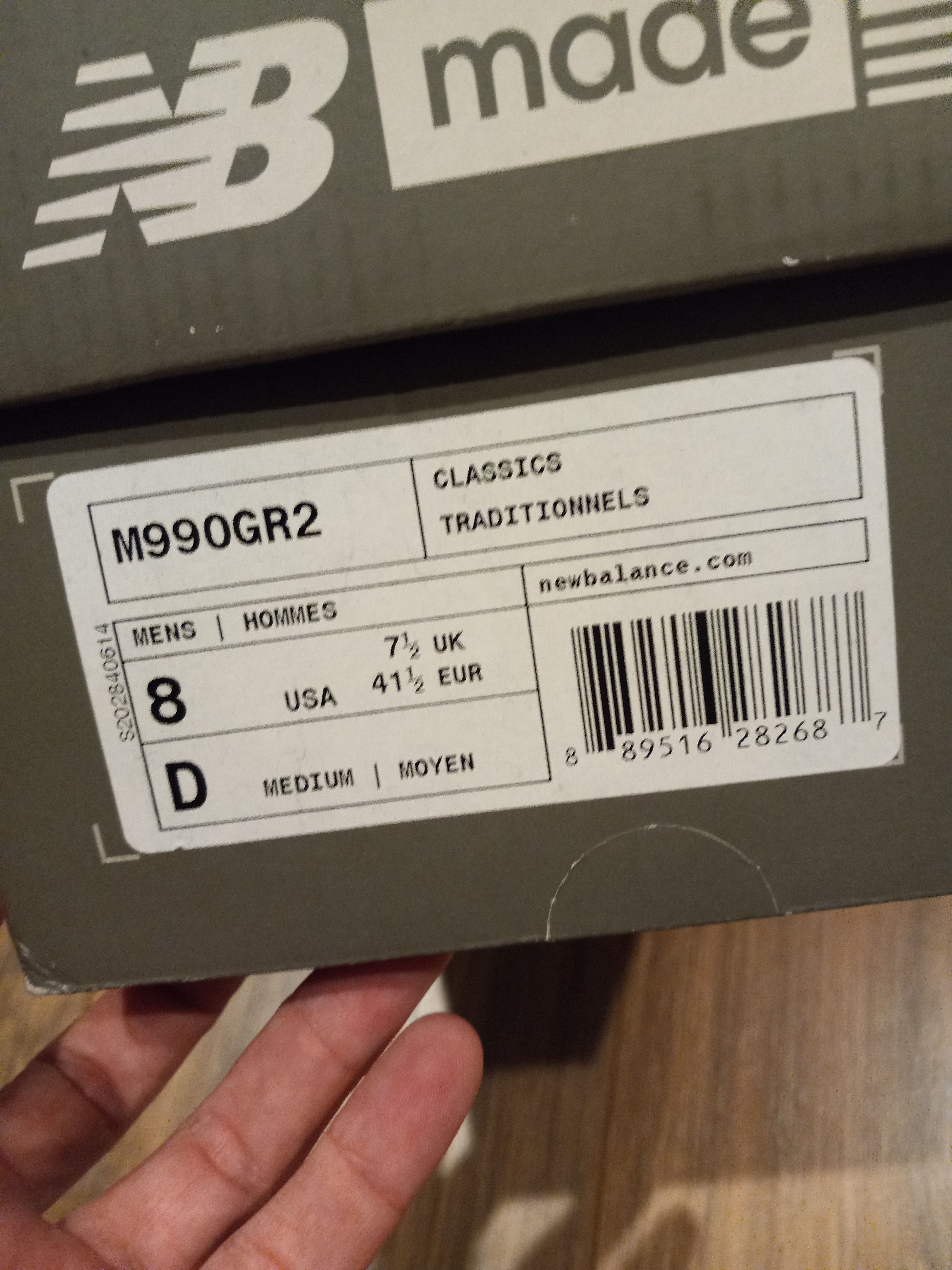New Balance New Balance 990v2 Made in USA Gray Size US 8 / EU 41 - 6 Thumbnail