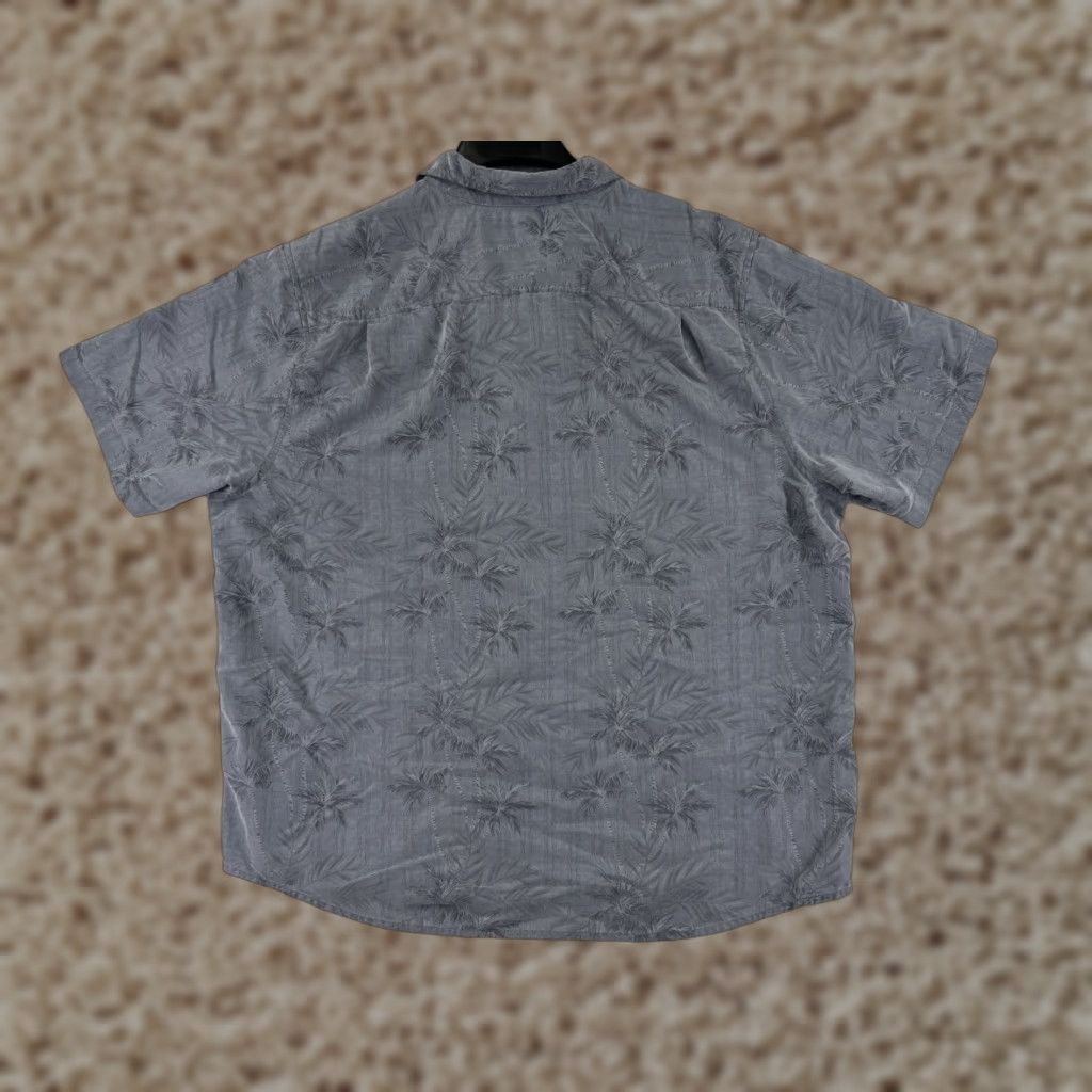 Tommy Bahama Tommy Bahama Shirt Men 2XL Gray Button-Up Hawaiian Palm The Coconut Point Tencel Blend Size US XXL / EU 58 / 5 - 1 Thumbnail