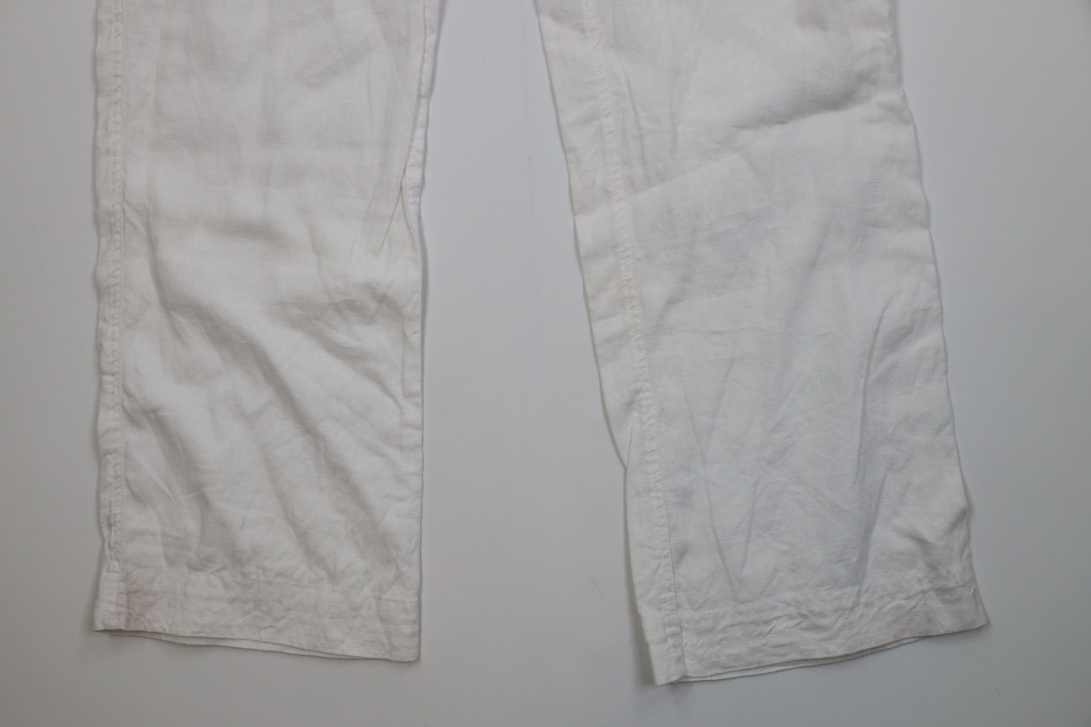 Vintage Vintage 90s Streetwear Sheer Linen Wide Leg Harem Pants Size US 34 / EU 50 - 4 Thumbnail