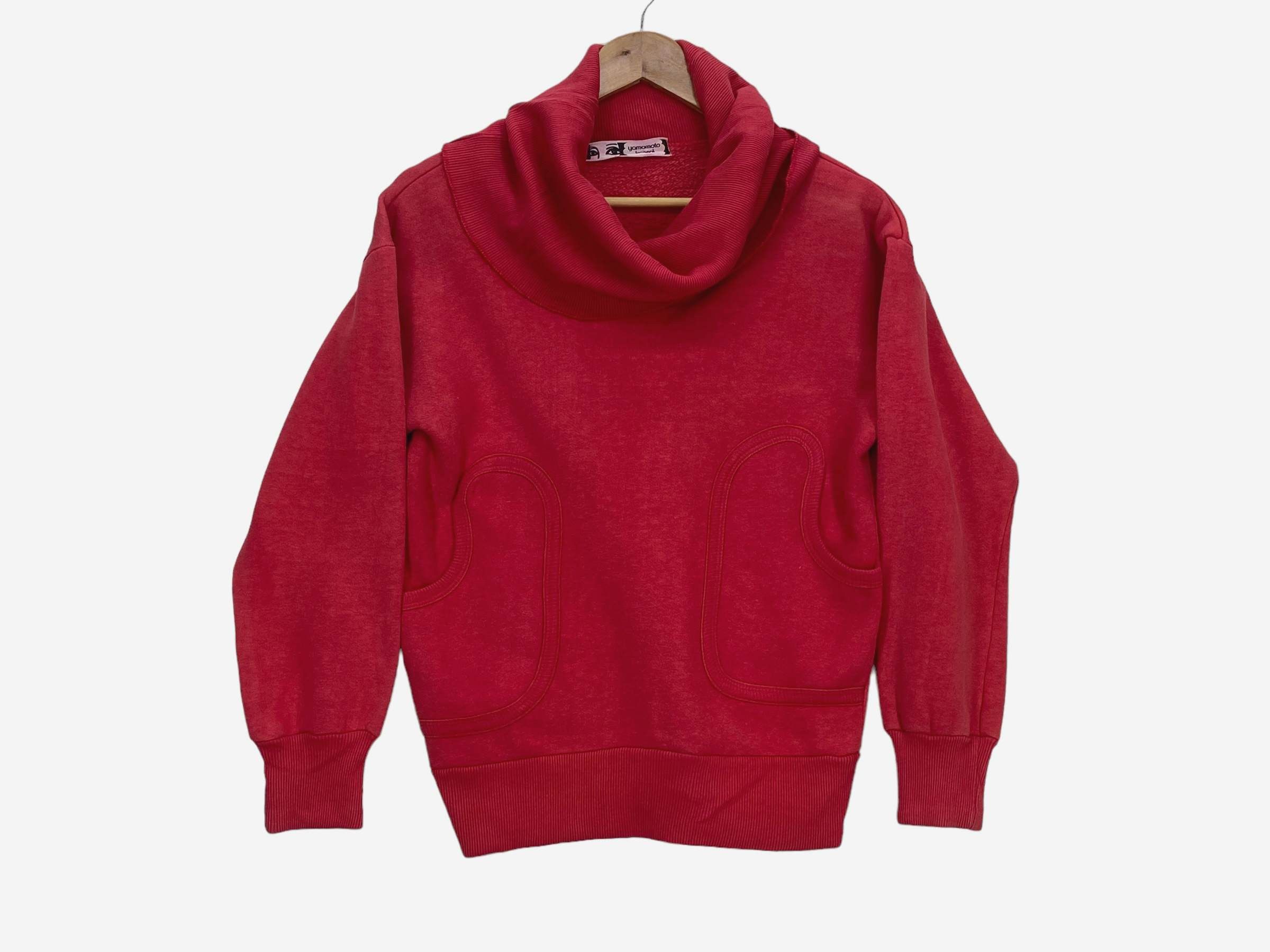 image of Kansai Yamamoto x Vintage Hoodie Vintage Colorblock Pullover in Red, Women's (Size XS)