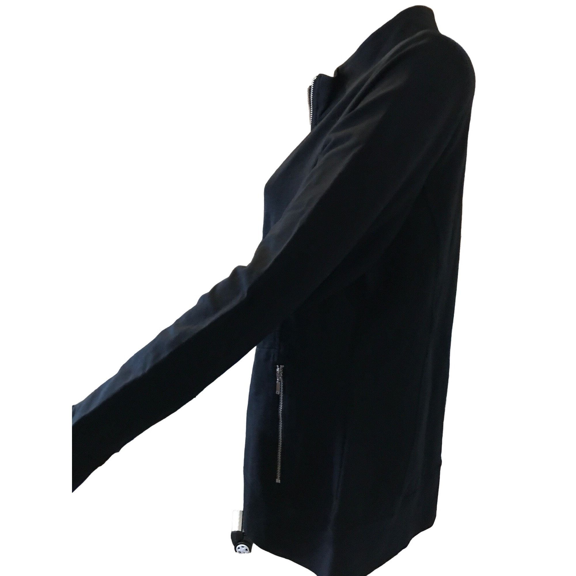 Vintage Christine Alexander Small Black Cotton Track Jacket Jog Scho Size S / US 4 / IT 40 - 4 Thumbnail