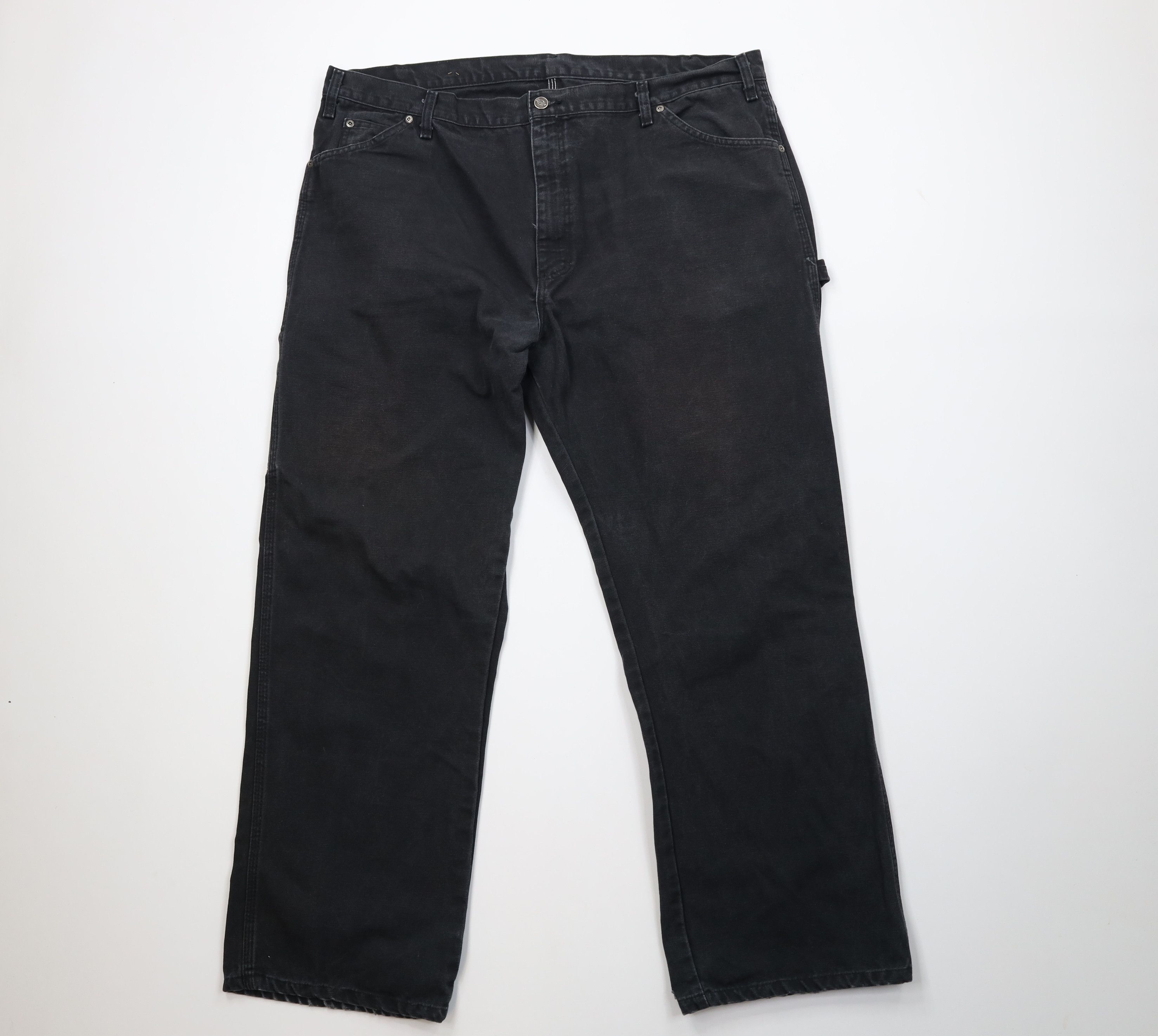Dickies Vintage Y2K Dickies Canvas Wide Leg Dungaree Pants Black Size US 42 / EU 58 - 1 Thumbnail