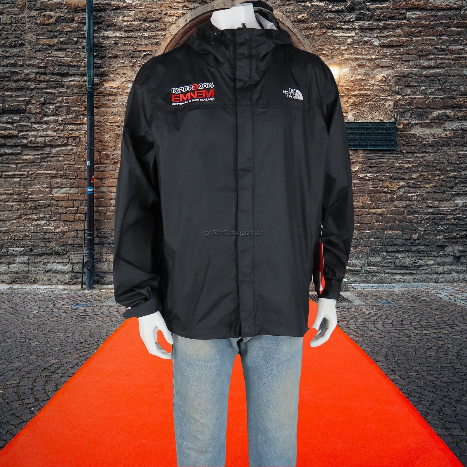 image of The North Face Venture Eminem Rapture Tour Slim Shady Jacket in Black, Men's (Size XL)