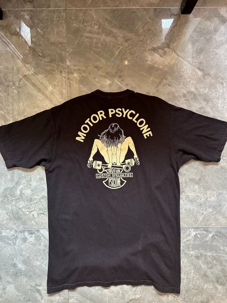 Freewheelers Black T-Shirt with Graphic Print Design-2506 Size US L / EU 52-54 / 3 - 2 Thumbnail