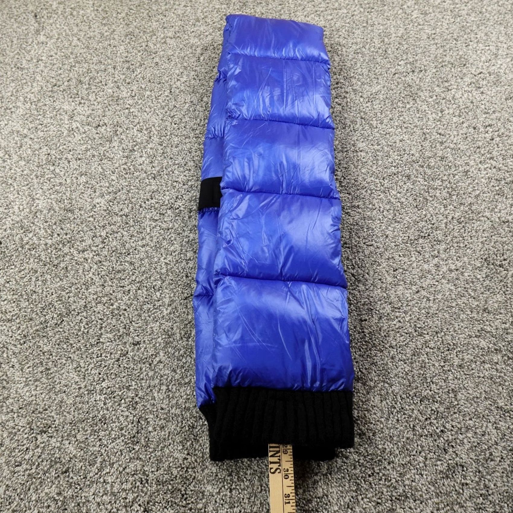 DKNY DKNY Scarf Womens One Size Blue Puffer Quilted Winter Neck Warmer Logo Knit Solid Size ONE SIZE - 7 Thumbnail