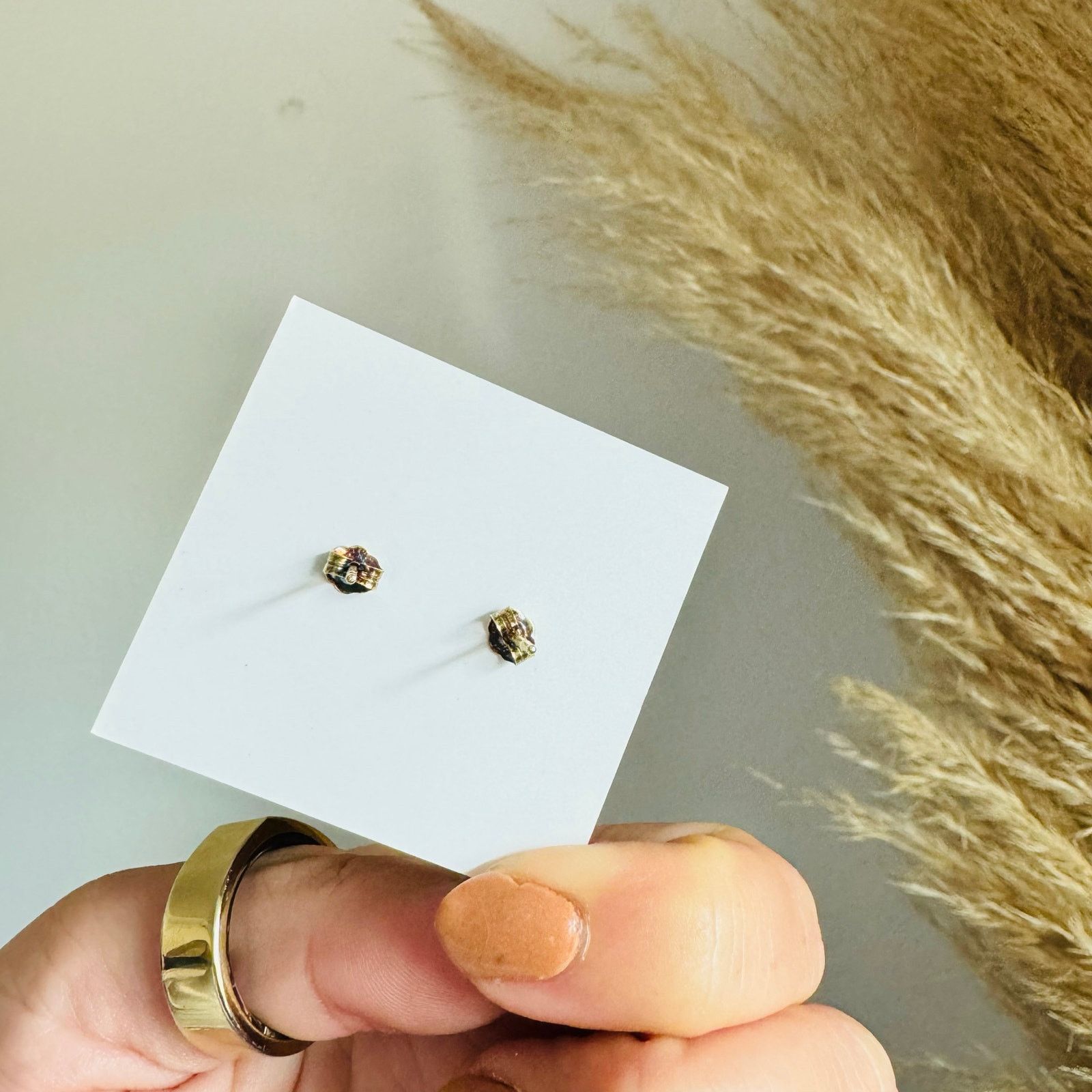 Anthropologie NEW ANTHROPOLOGIE 18kt Gold Hand Evil Eye Stud Earring Set Size ONE SIZE - 5 Thumbnail