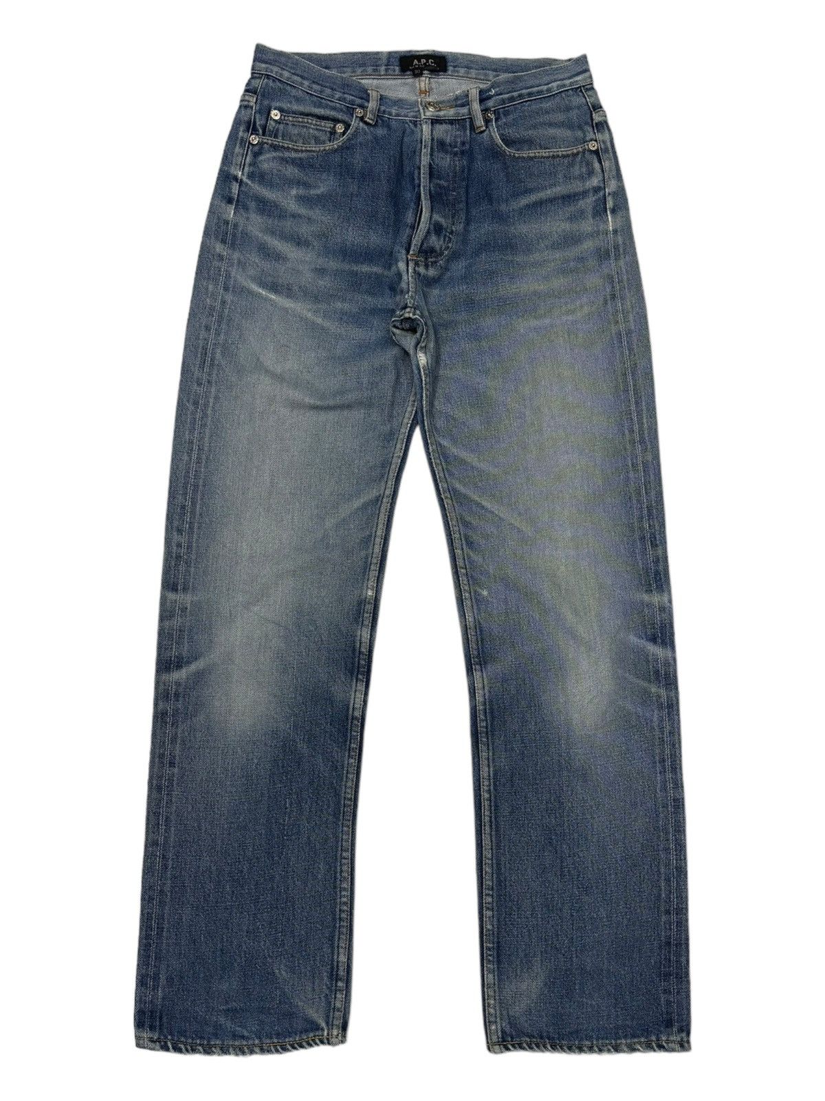 A.P.C. 🔥APC SELVEDGE DISTRESSED DENIM JEANS Size US 29 - 2 Thumbnail