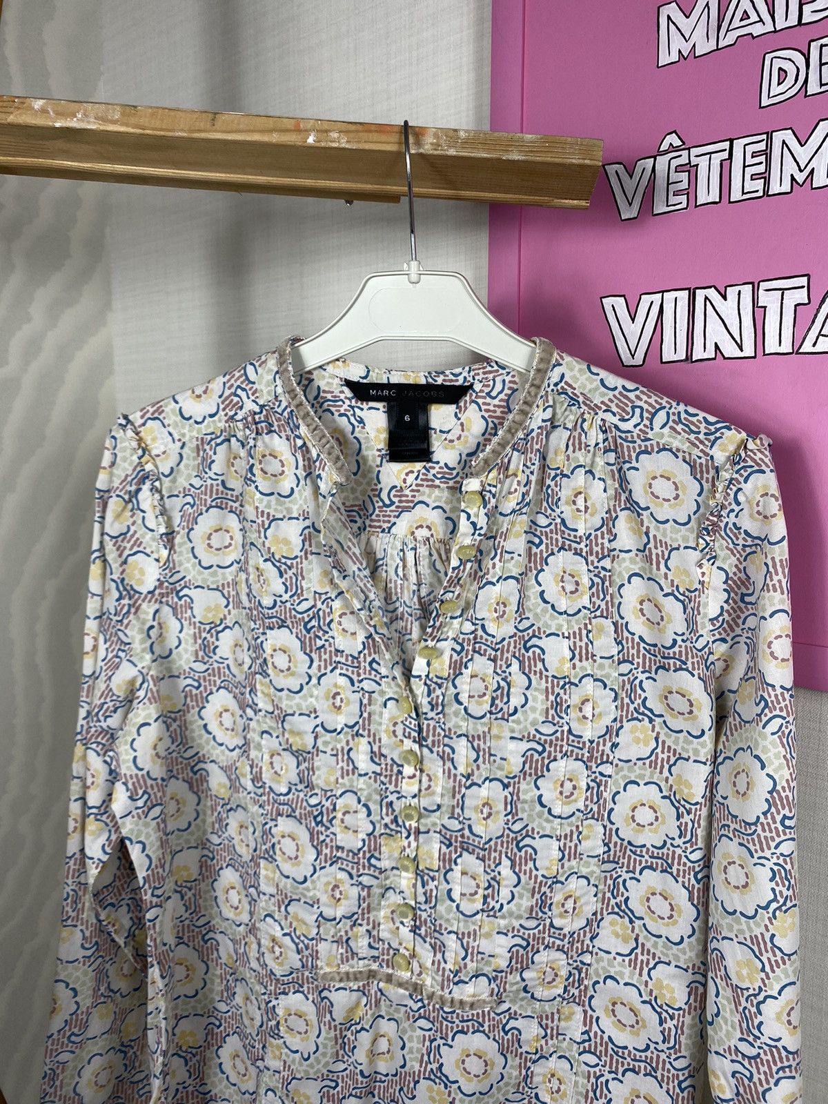 Marc Jacobs Marc Jacobs Blouse Flower Size S / US 4 / IT 40 - 3 Thumbnail