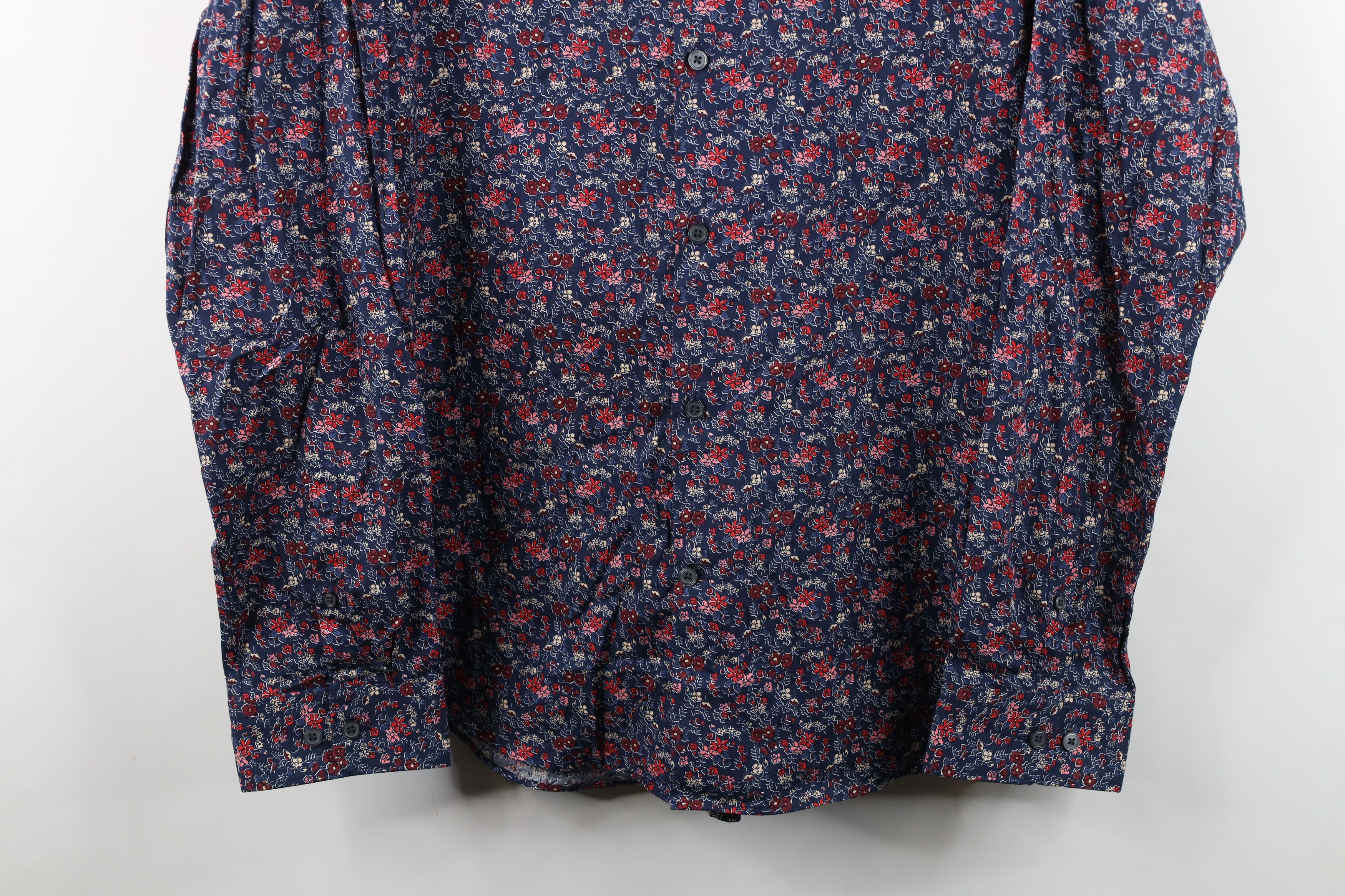 Express New Express Fit Flower Floral All Over Print Button Shirt Size US XL / EU 56 / 4 - 3 Thumbnail