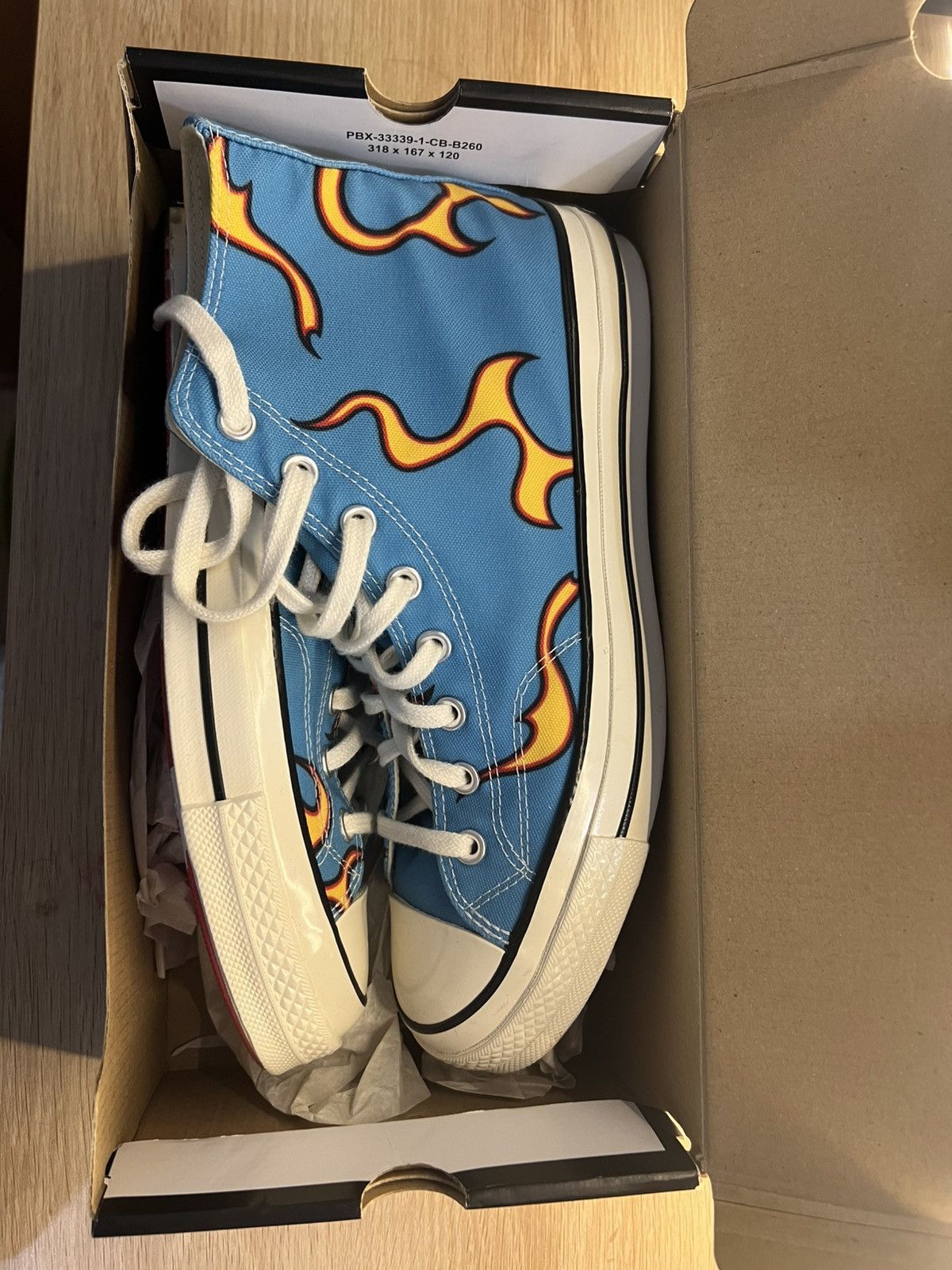 Converse × Golf le Fleur Converse Men's Golf Le Fleur x Chuck 70 'Flame (Blue) Size US 9.5 / EU 42-43 - 2 Thumbnail