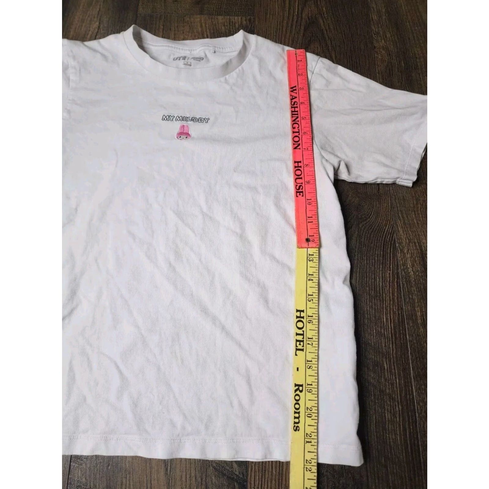 Uniqlo UNIQLO x SANRIO My Melody Womens Short Sleeve T Shirt White Embroidered Graphic Size S / US 4 / IT 40 - 4 Thumbnail