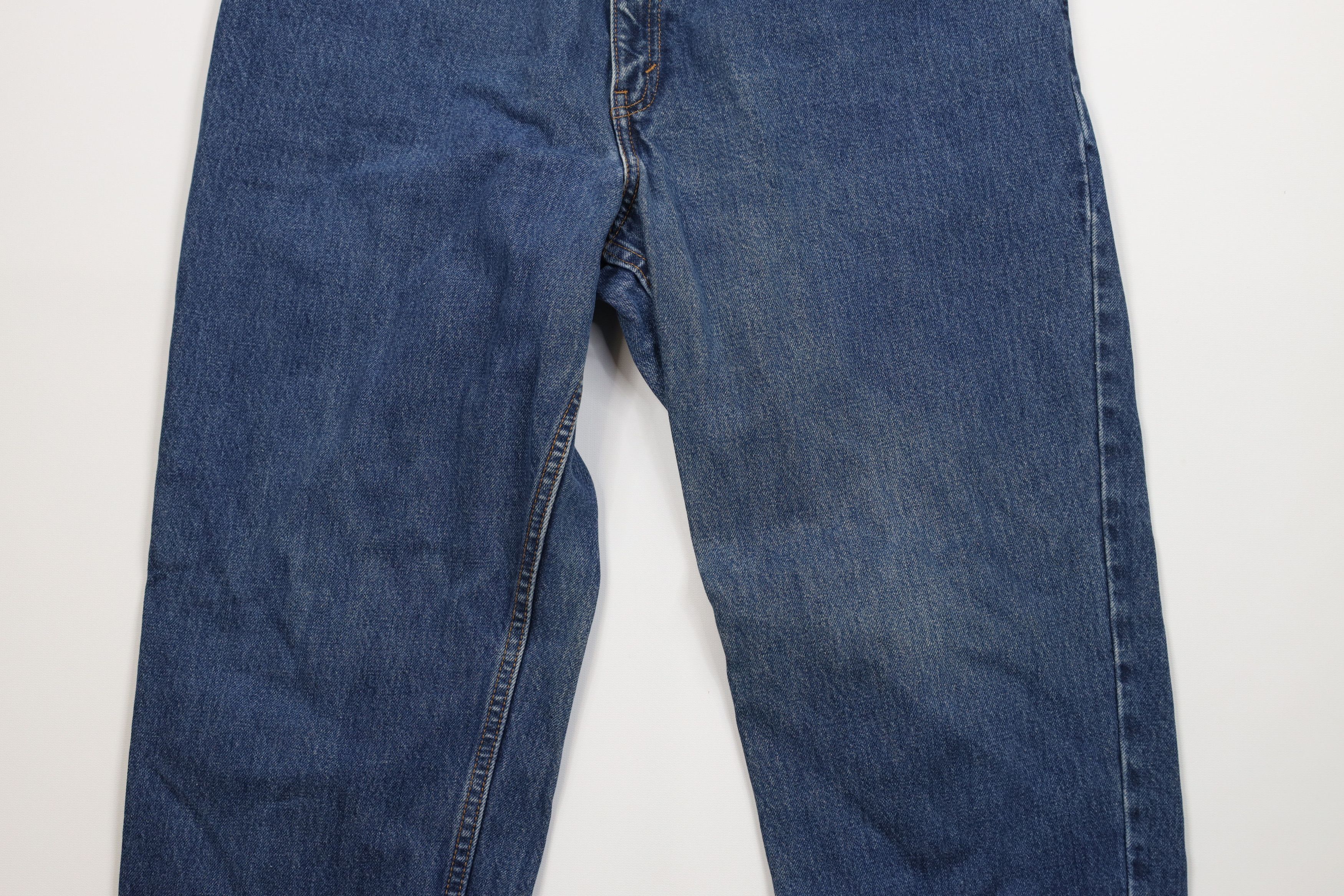 Levi's Vintage Y2K 2000 Levis 550 Relaxed Tapered Leg Denim Jeans Size 34" / US 12 / IT 48 - 3 Thumbnail