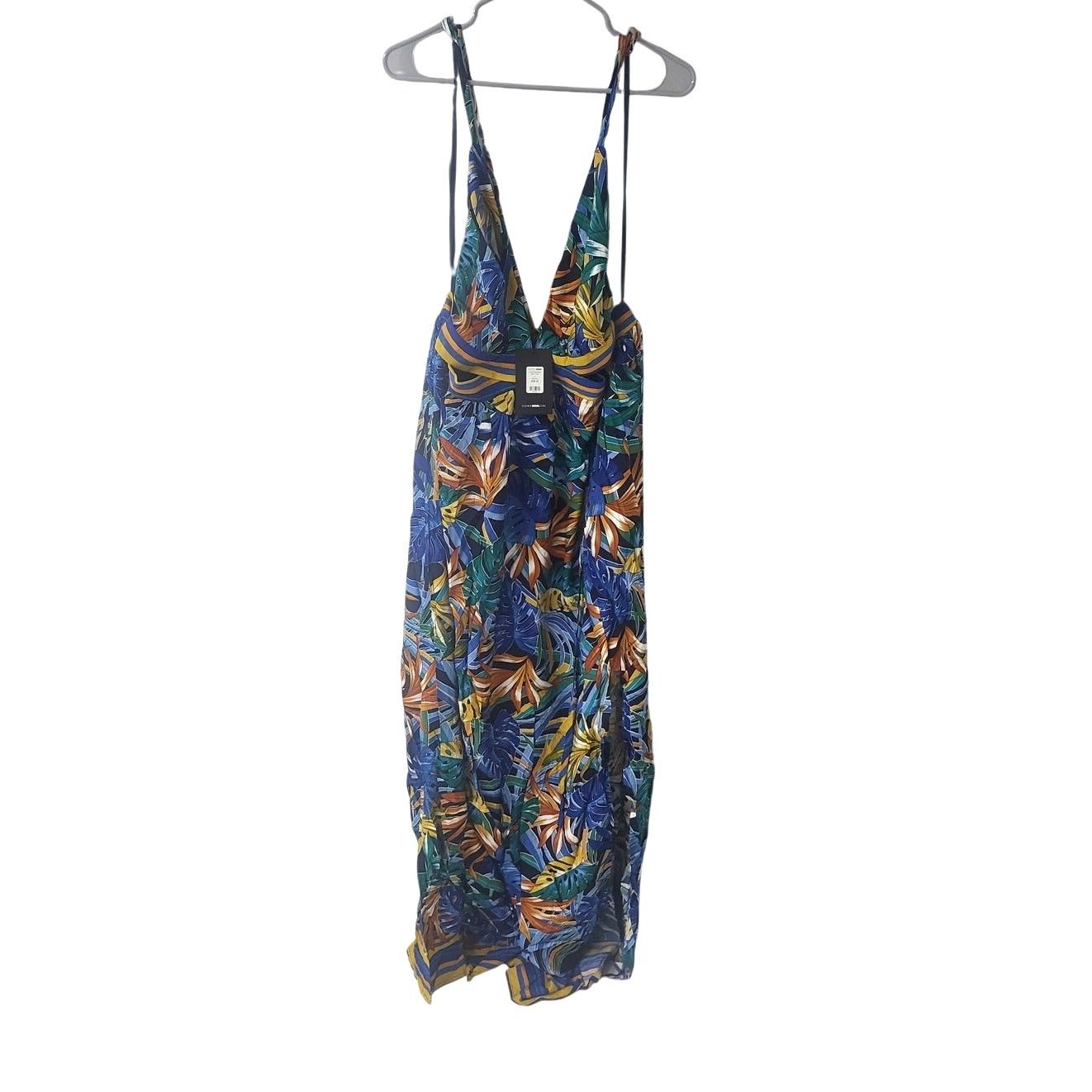 Other Fashion Nova Lanai Sleeveless Maxi Dress - Blue/Combo - 2X Size XXL / US 16-18 / IT 52-54 - 1 Thumbnail
