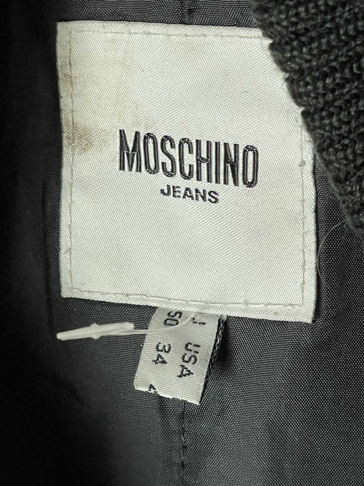 Moschino × Vintage Moschino Total Black Baggy Vintage Bomber Jacket Size US M / EU 48-50 / 2 - 12 Thumbnail