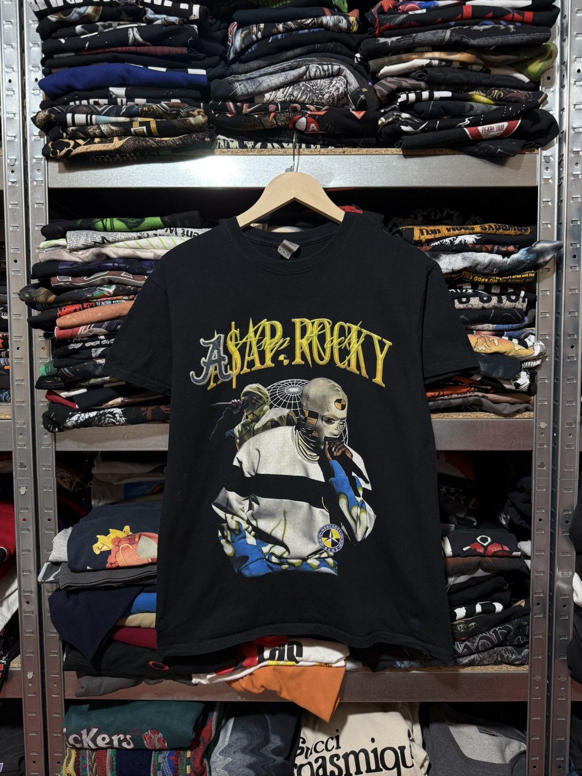 A$AP Rocky ASAP Rocky Mercedes Benz Rap Gang Graphic T-Shirt Y2K Hype Size US S / EU 44-46 / 1 - 1 Thumbnail