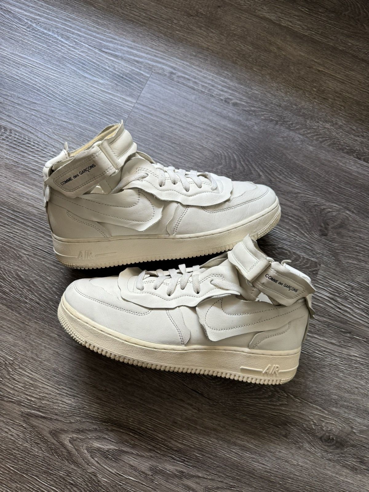 Nike AF1 Air Force Mid Comme des Garcons CDG White Size