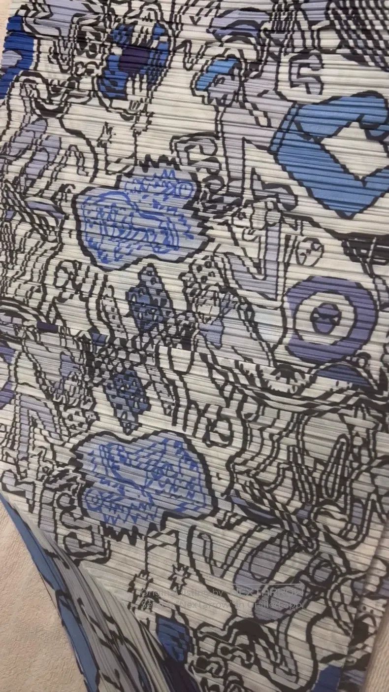 Issey Miyake Issey Miyake size:5 Graffiti Chicken Leg Pants Size 31" - 1 Thumbnail