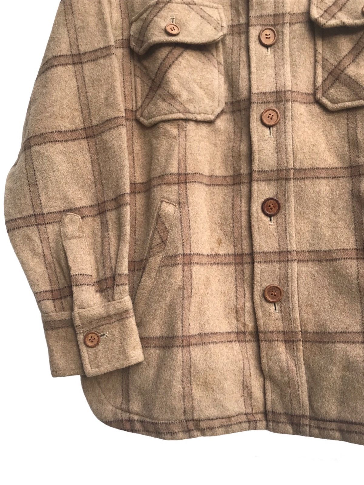 Flannel × Japanese Brand × Vintage Vintage 90s Tartan Flannel Shirt Jacket Size US M / EU 48-50 / 2 - 5 Thumbnail