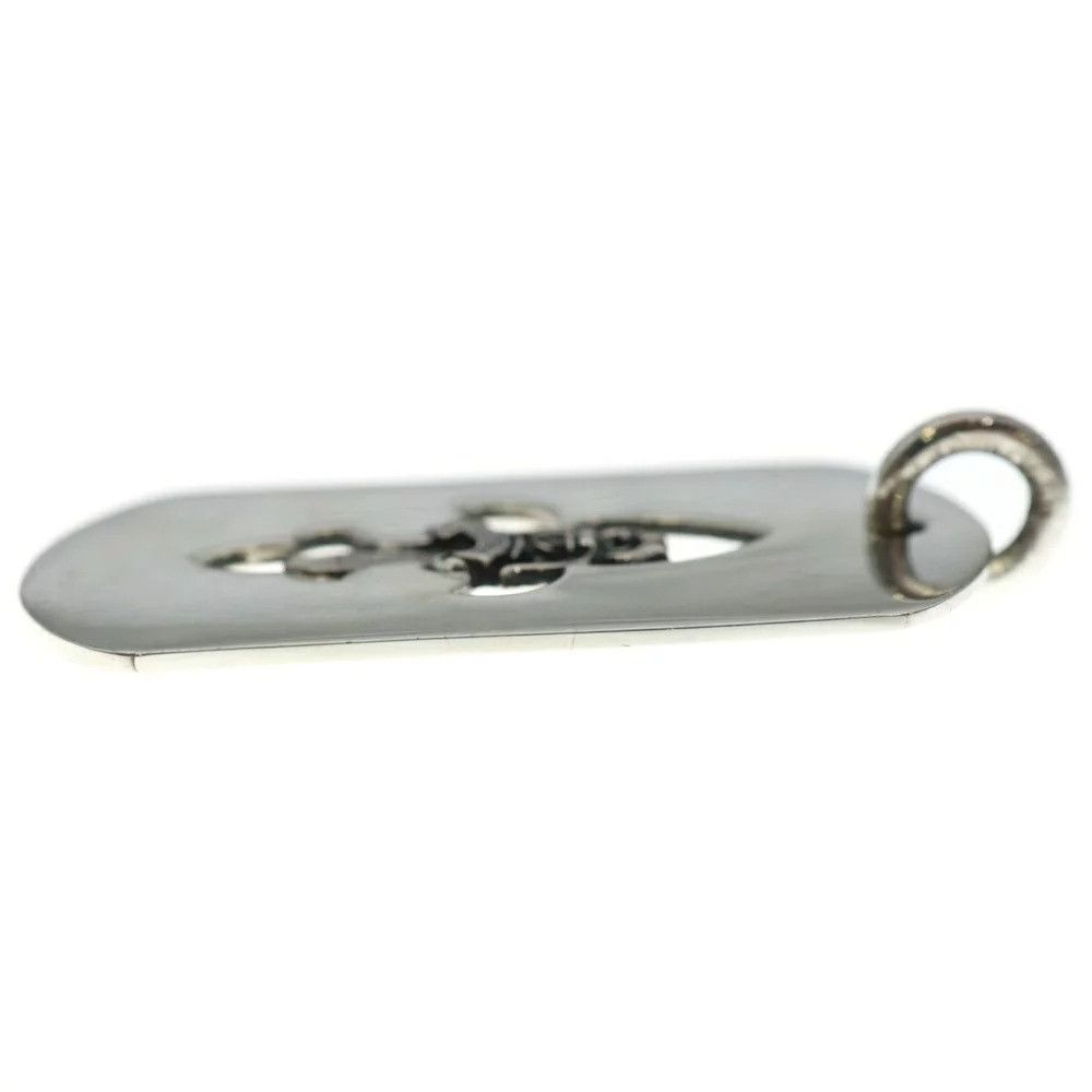 Chrome Hearts CHROME HEARTS CUT OUT FLEUR DAGGER LARGE DOG TAG silver Size ONE SIZE - 4 Thumbnail