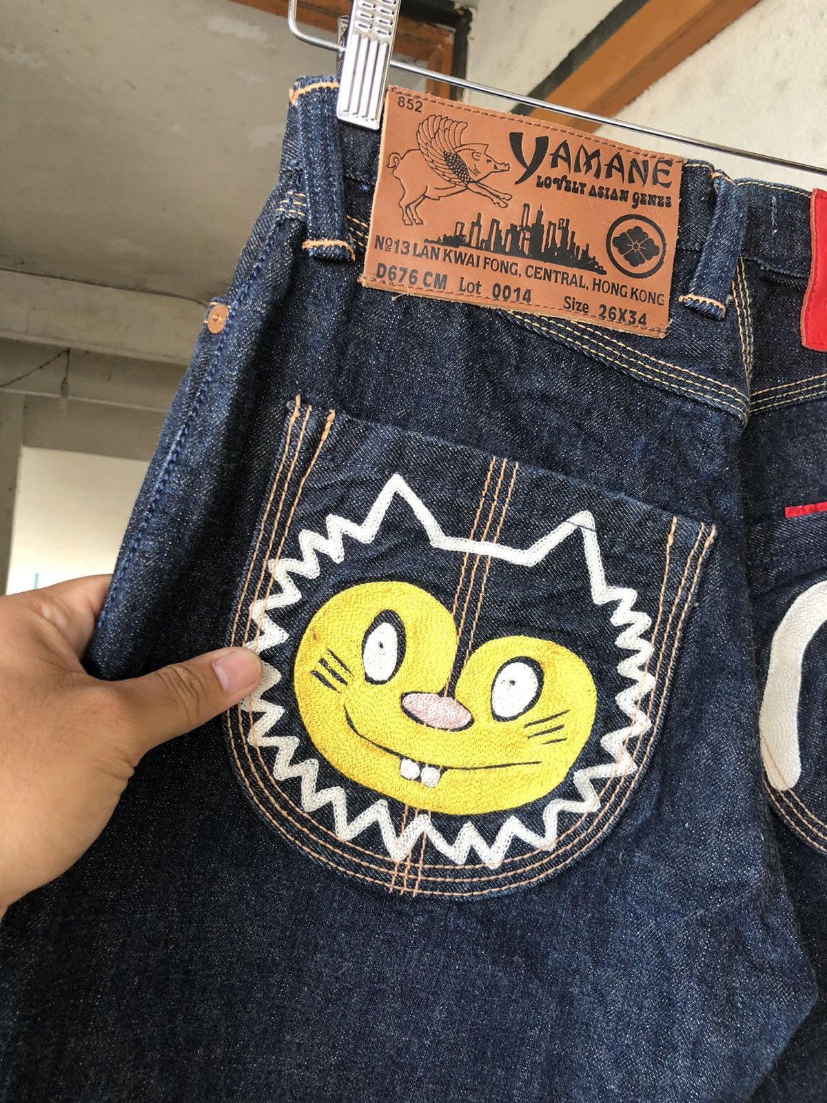 Rare❗️Vintage 80s Evisu Yamane Embroidery Denim