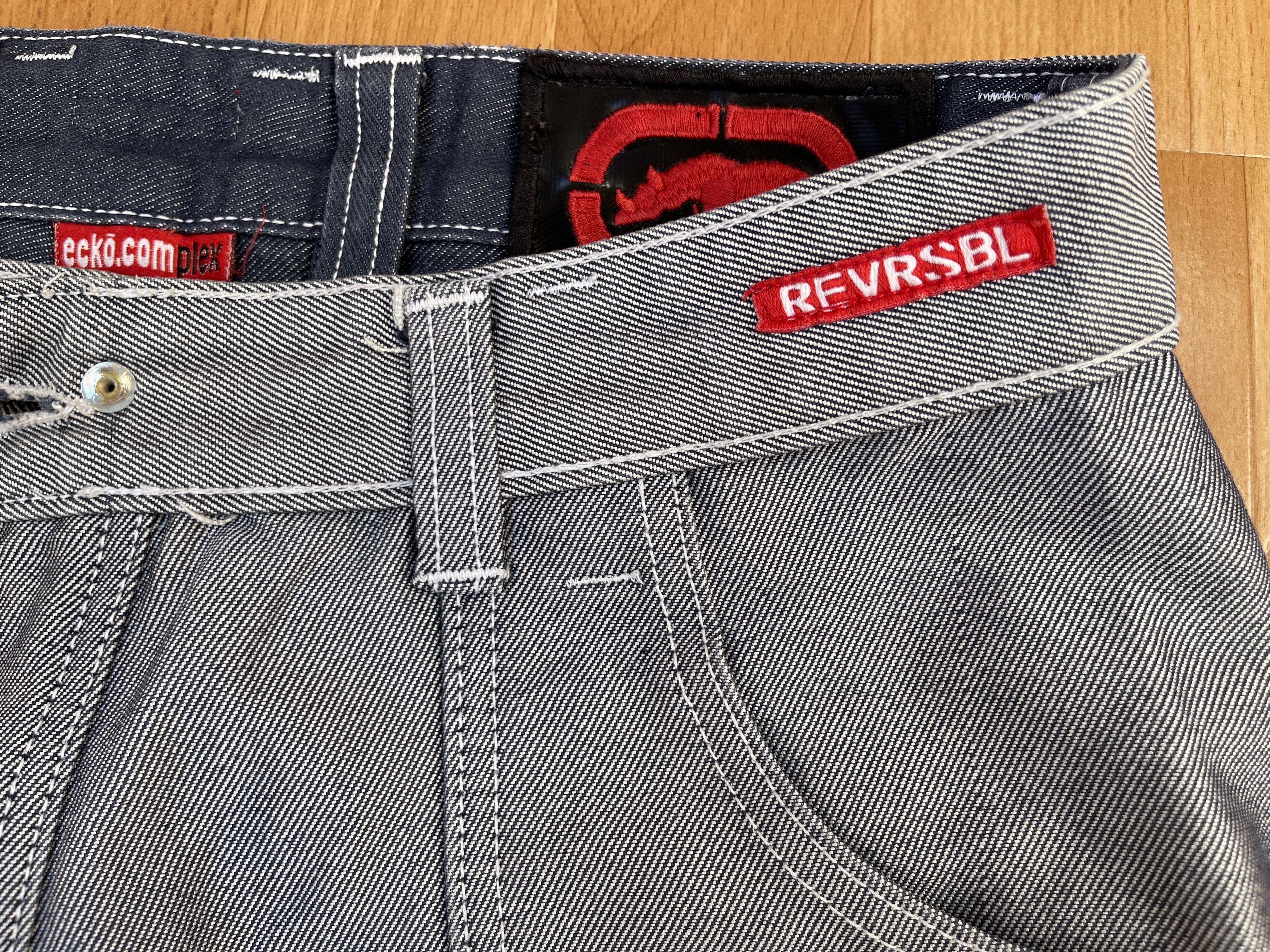 Ecko Unltd. Ecko Unltd jeans, shiny silver metallic vintage baggy Y2K 30 Size US 30 / EU 46 - 11 Thumbnail