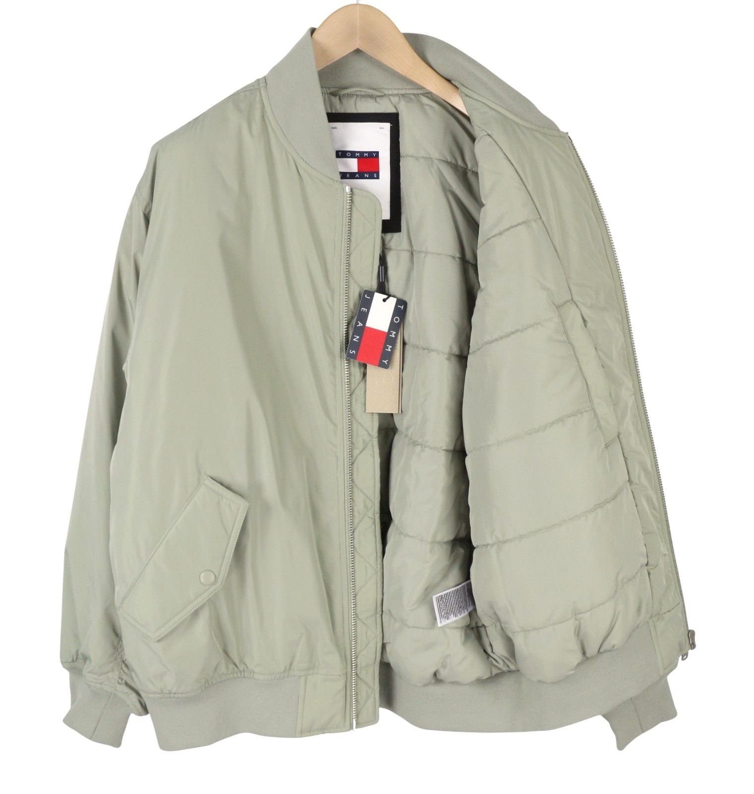 Tommy Hilfiger CLASSICS BOMBER L Faded Willow Padded Bomber 87425 Size US L / EU 52-54 / 3 - 4 Thumbnail