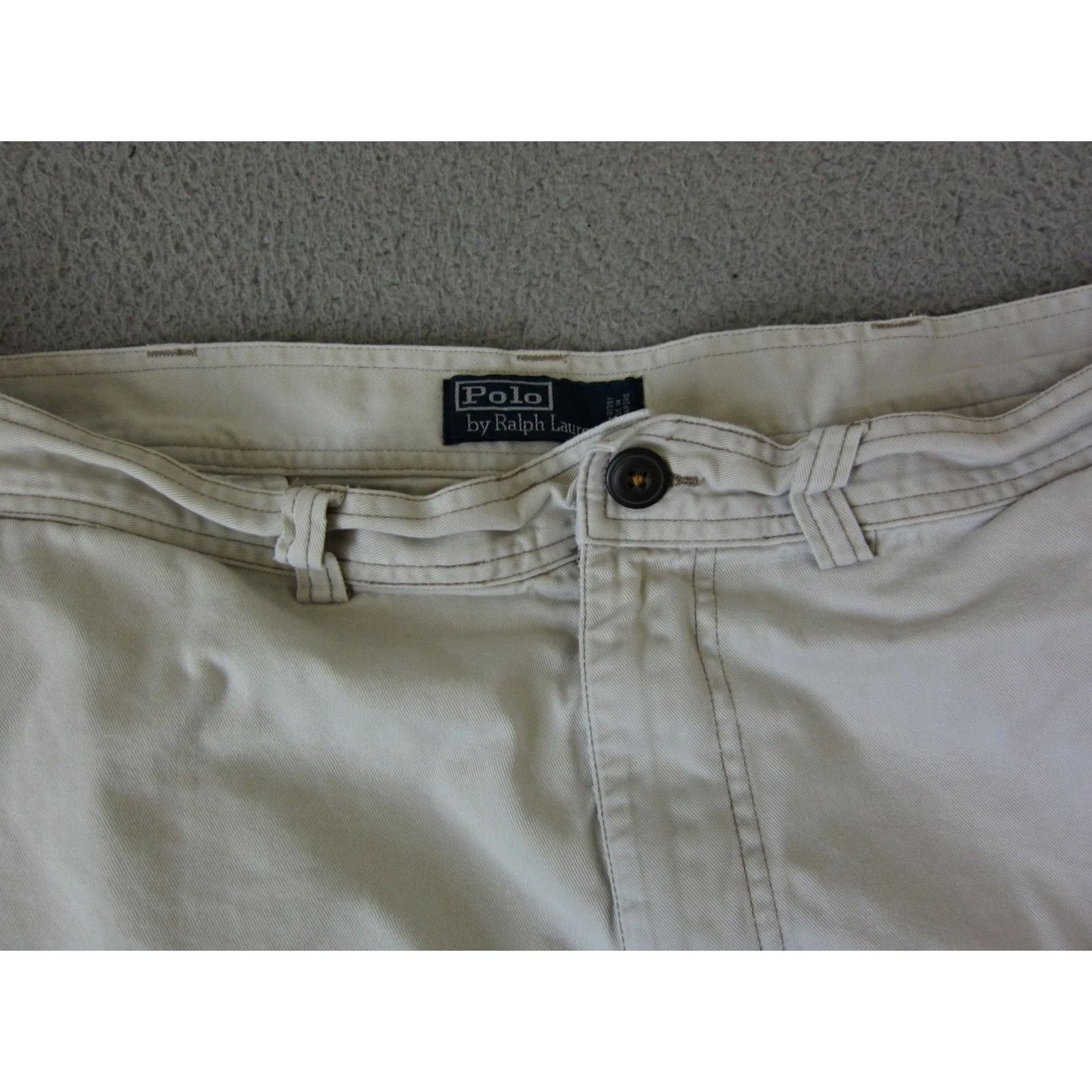 Ralph Lauren VINTAGE Ralph Lauren Shorts Cargo Mens 40 Brown Khaki Cotton Casual 40 Black Navy Cargo/Shorts Mens 40? Size US 40 / EU 56 - 2 Thumbnail
