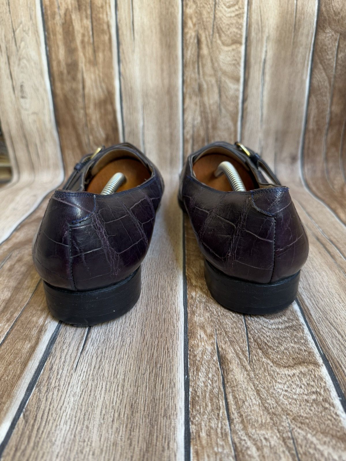 Genuine Leather × Mauri Genuine alligator skin single monk Size US 12 / EU 45 - 11 Thumbnail
