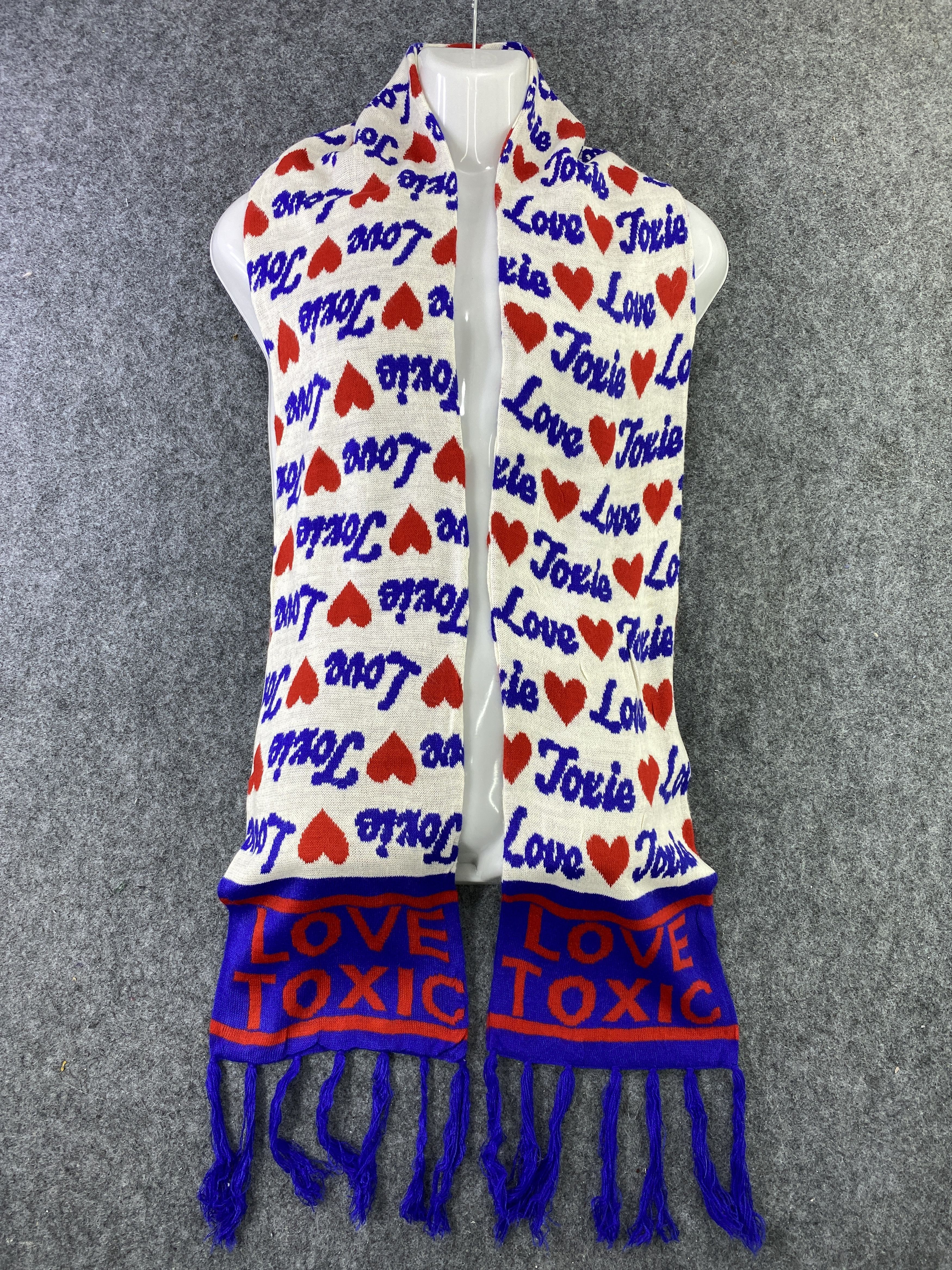 Designer LOVE TOXIC Scarf / Muffler / Neckwear -T437 Size ONE SIZE - 2 Thumbnail