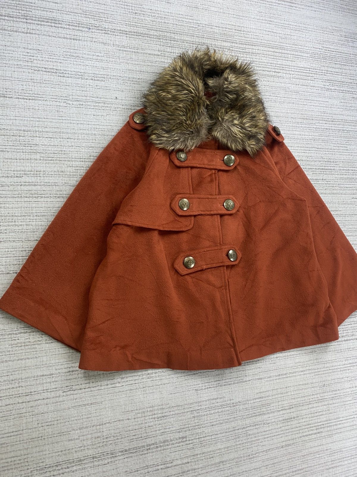 Japanese Brand × Le Grande Bleu (L.G.B.) × Vintage Vintage Twenty One Stage Faux Fur Hoodie Wool Jacket Size US M / EU 48-50 / 2 - 3 Thumbnail