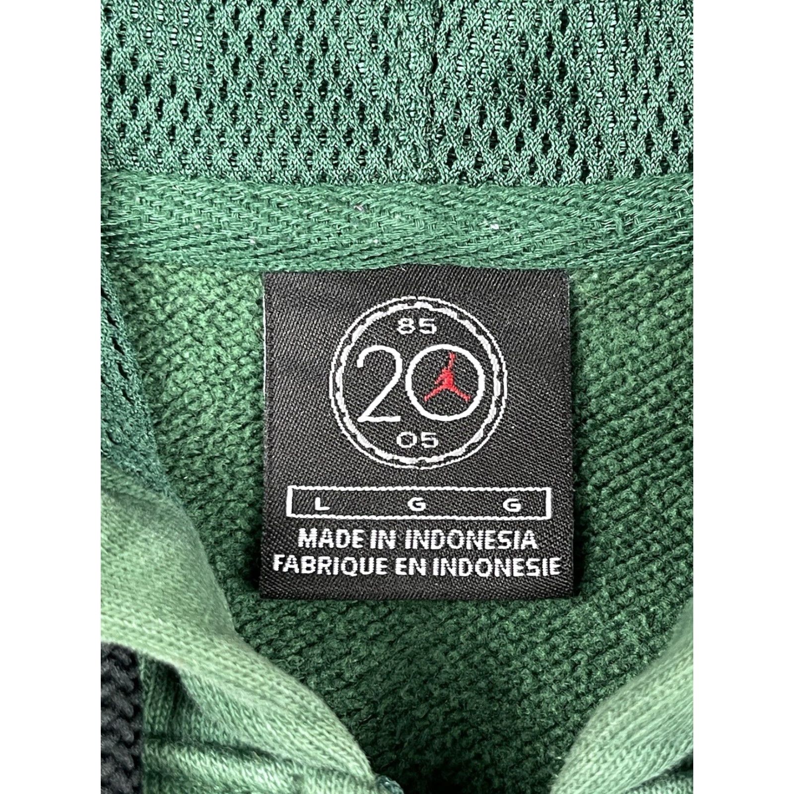 Jordan Brand VINTAGE Air Jordan Hoodie Full Zip Sweatshirt Jacket Men L Nike Vtg Y2K Heavy Thick Green Embroidered Size US L / EU 52-54 / 3 - 3 Thumbnail