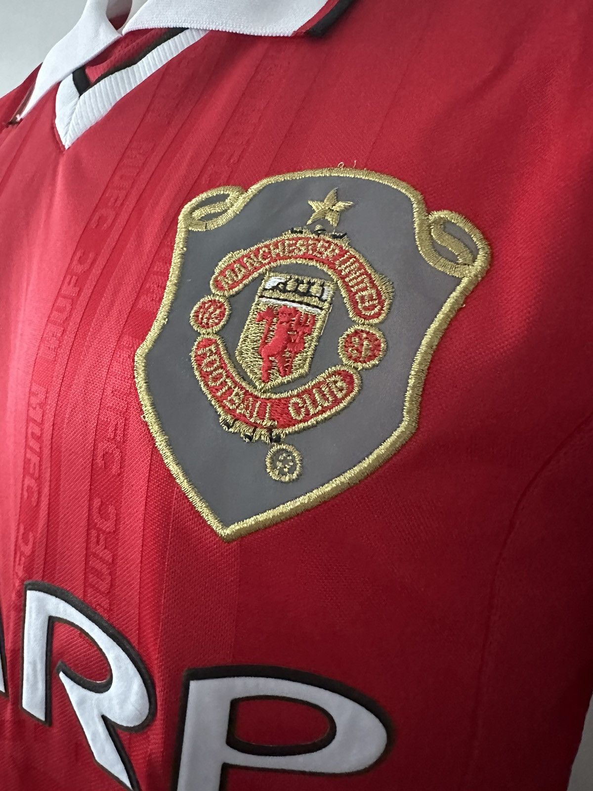 Umbro David Beckham Vintage Champions League Final Soccer Jersey Size US XL / EU 56 / 4 - 5 Thumbnail