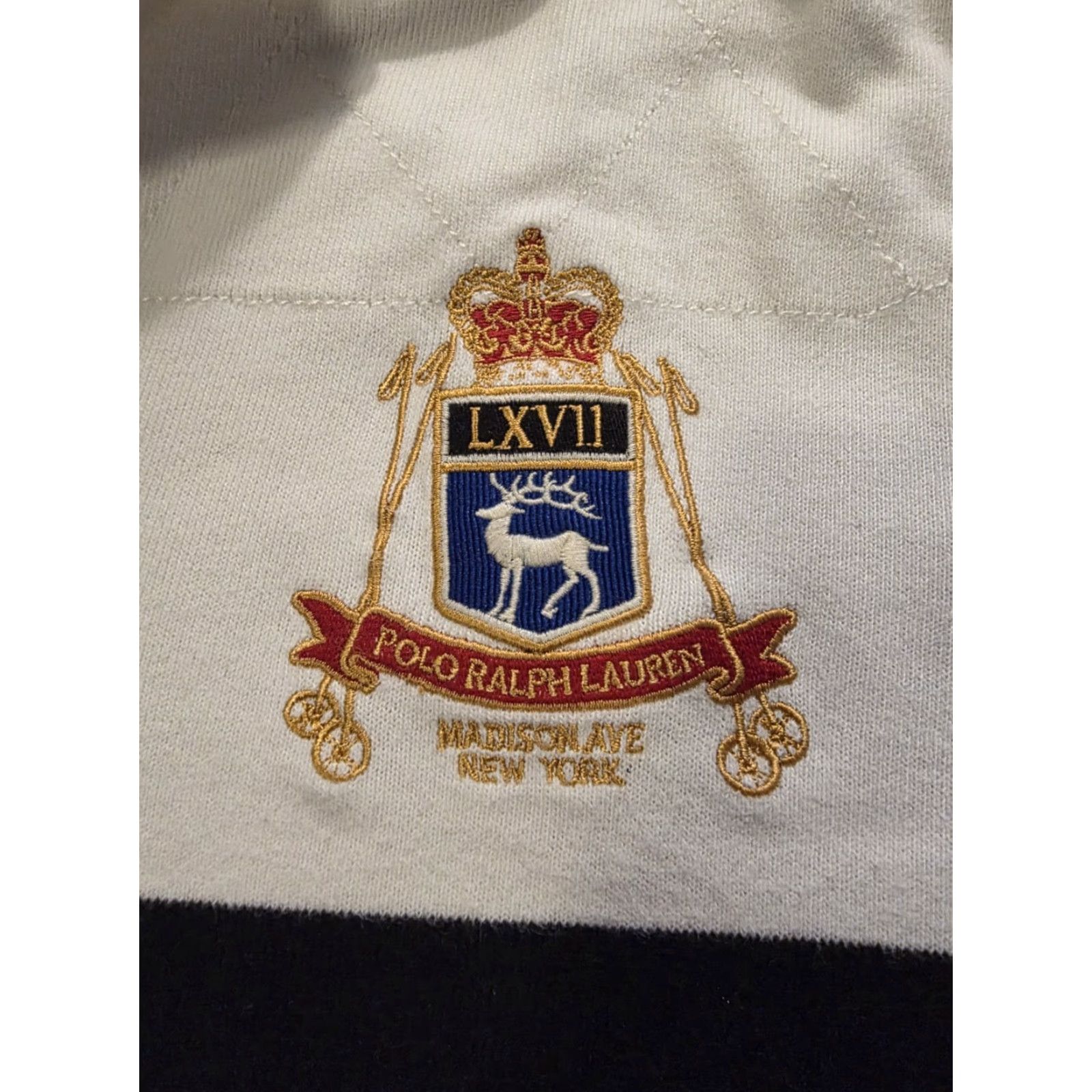 Polo Ralph Lauren VINTAGE Polo Ralph Lauren Long Sleeve Rugby Shirt Embroidered Crest Men's XL Size US XL / EU 56 / 4 - 4 Thumbnail