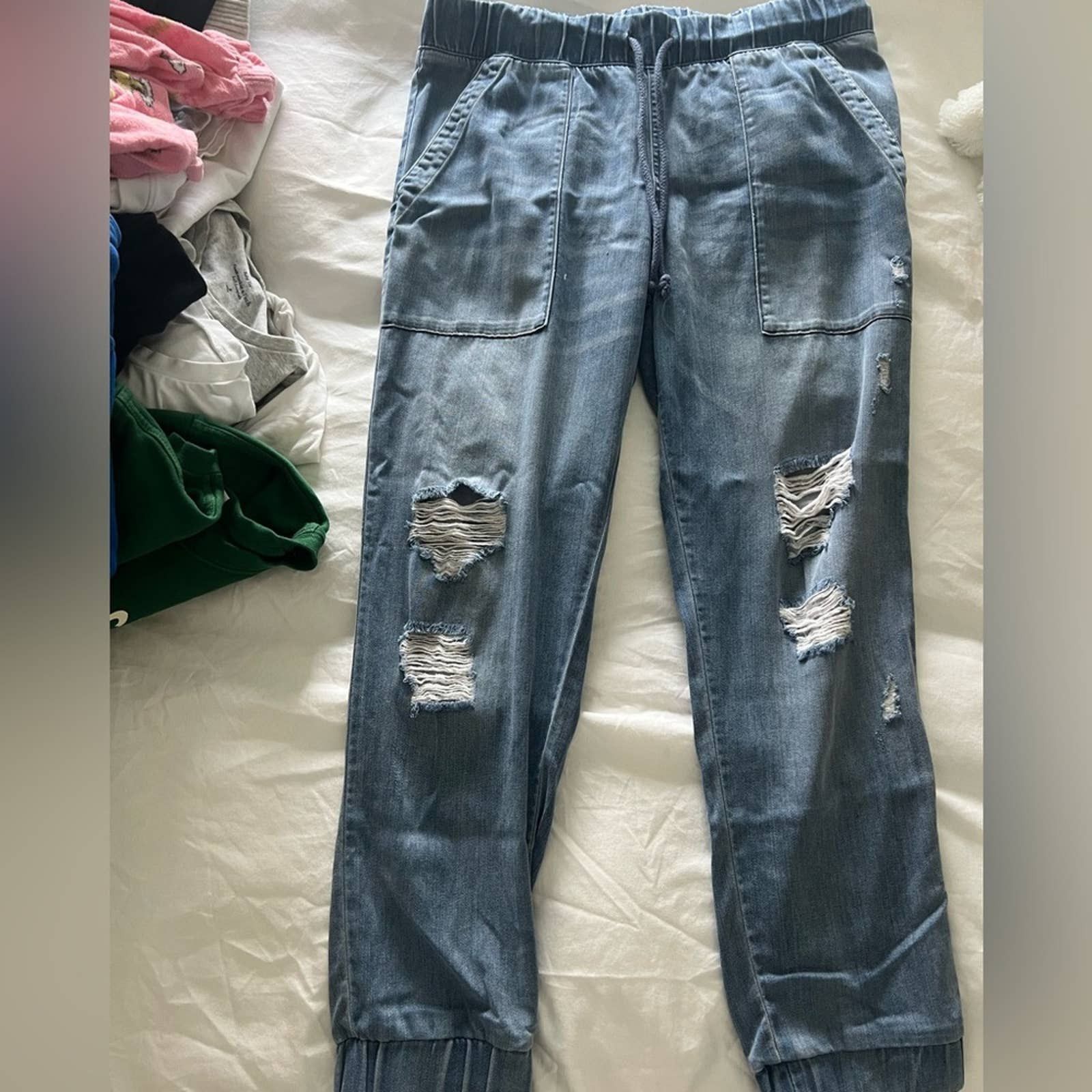 Bella dahl denim joggers best sale