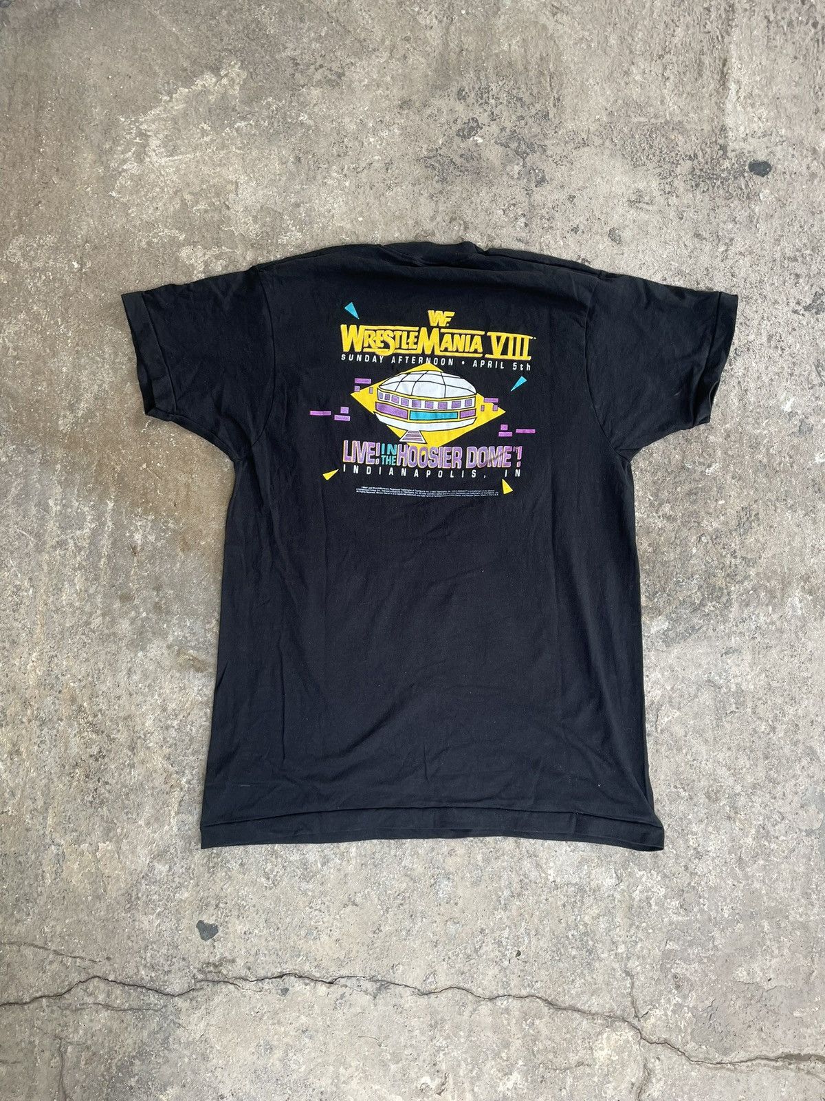 WWF 1992 WWF Wrestlemania VII single stitch tee Size US L / EU 52-54 / 3 - 6 Thumbnail