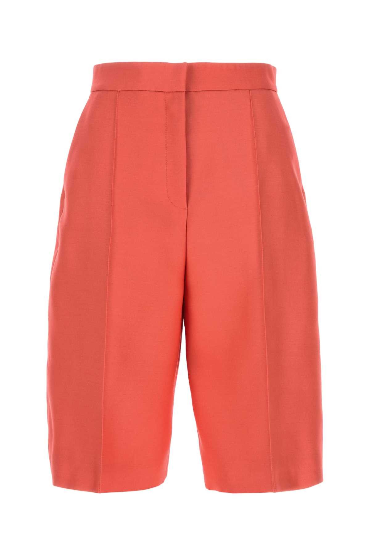 Agnona Coral Wool Blend Bermuda Shorts Size 28" / US 6 / IT 42 - 1 Thumbnail
