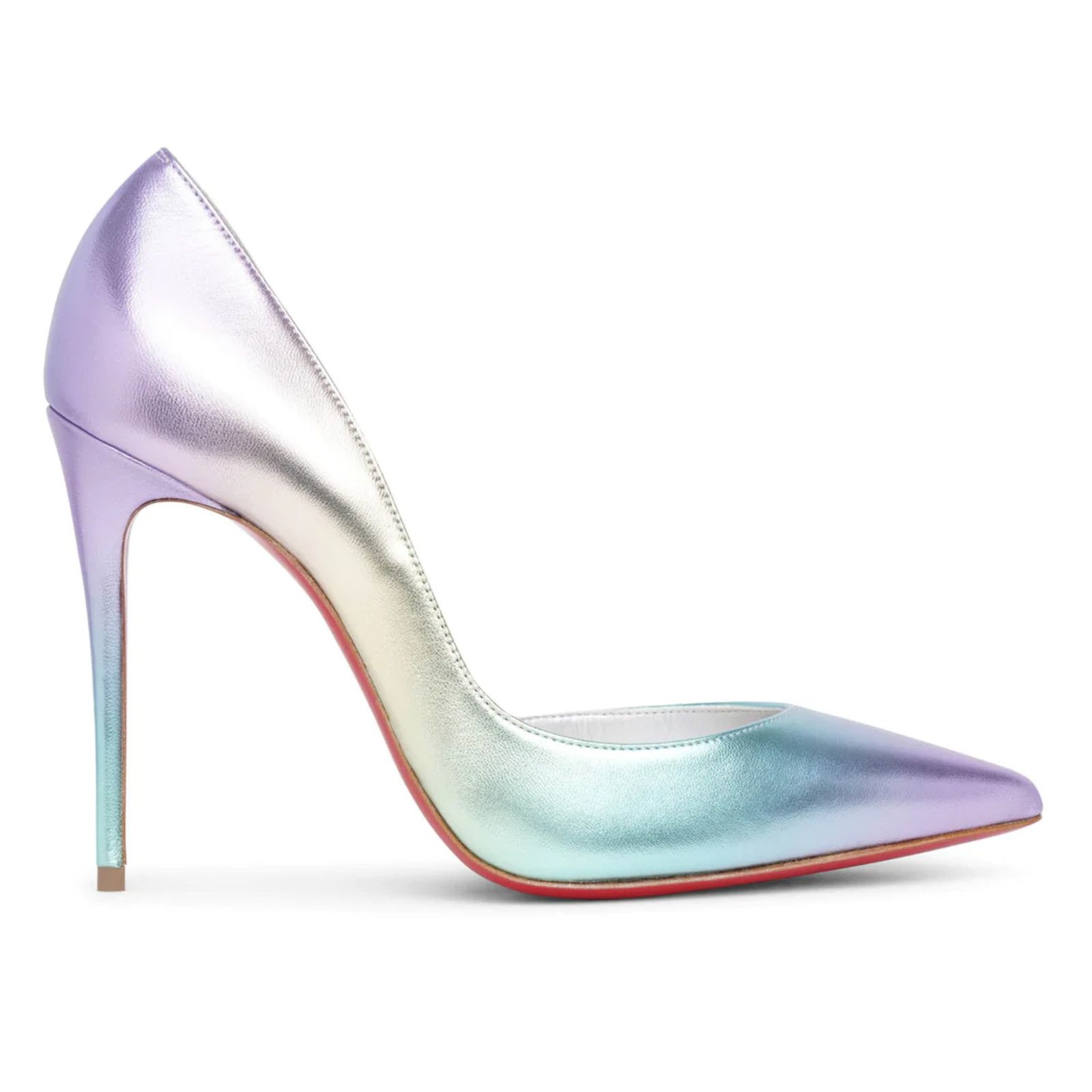 Christian Louboutin Iriza 100 Multicolor Licorne Leather D'Orsay Heel Pump 37.5 Size US 7.5 / IT 37.5 - 1 Thumbnail