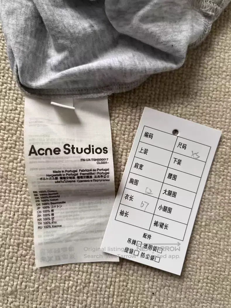 Acne Studios Acne Studios 1996 series letter print casual round neck sh Size XS / US 0-2 / IT 36-38 - 2 Thumbnail