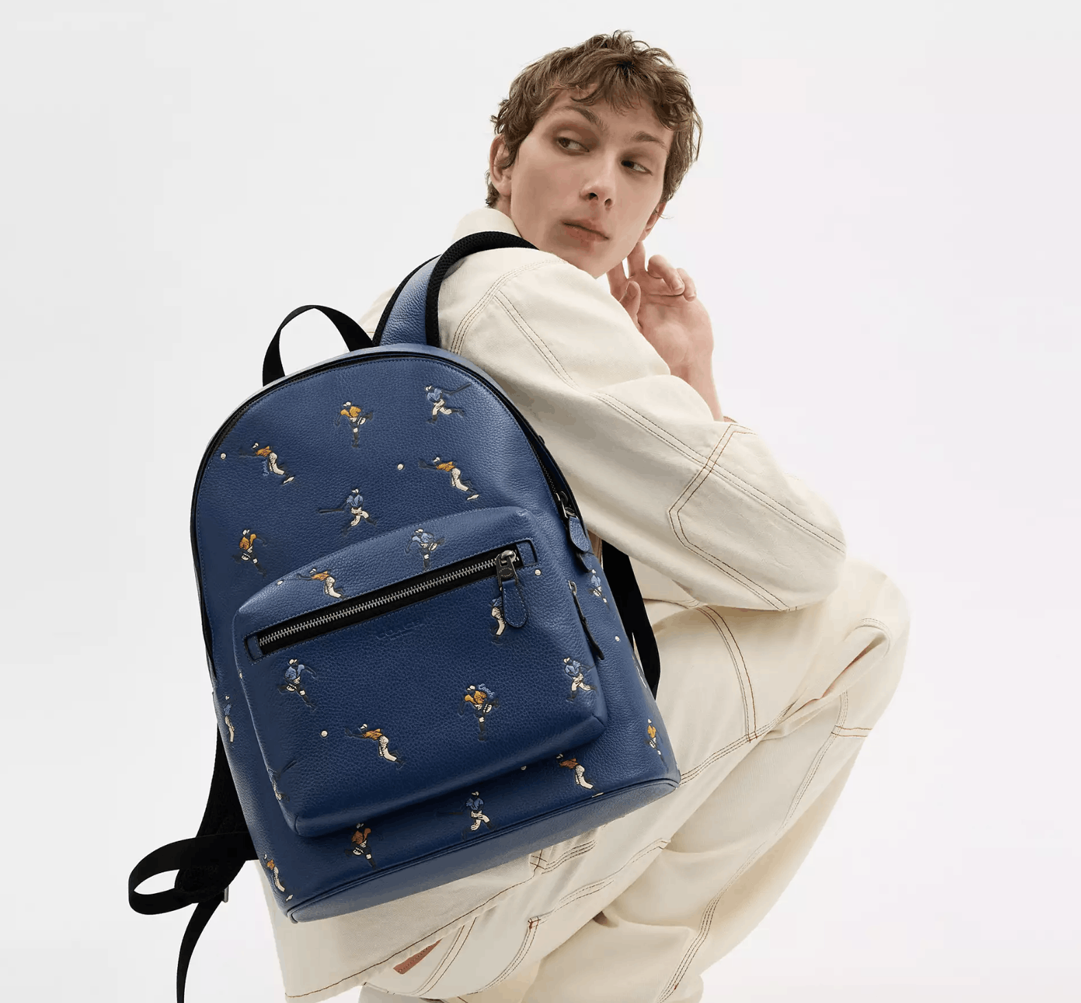 Coach West Backpack With Baseball Print CAX47 Size ONE SIZE - 6 Thumbnail