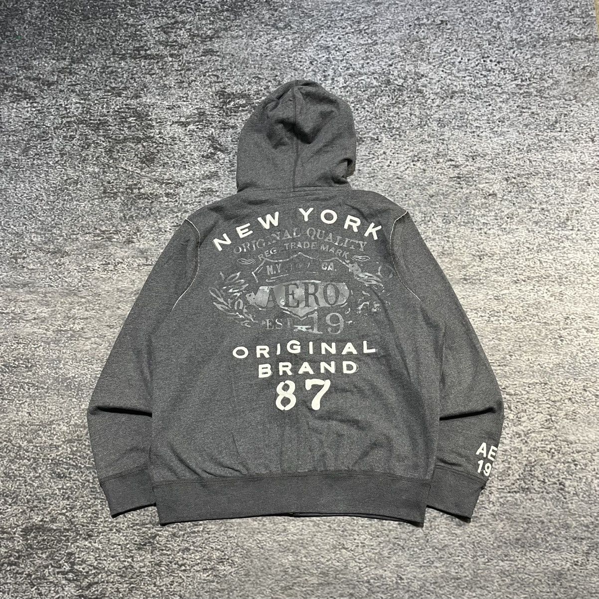 Aeropostale Vintage Y2K/2000s Aeropostale Skater Grunge Zip Up Hoodie XL Size US XL / EU 56 / 4 - 2 Thumbnail
