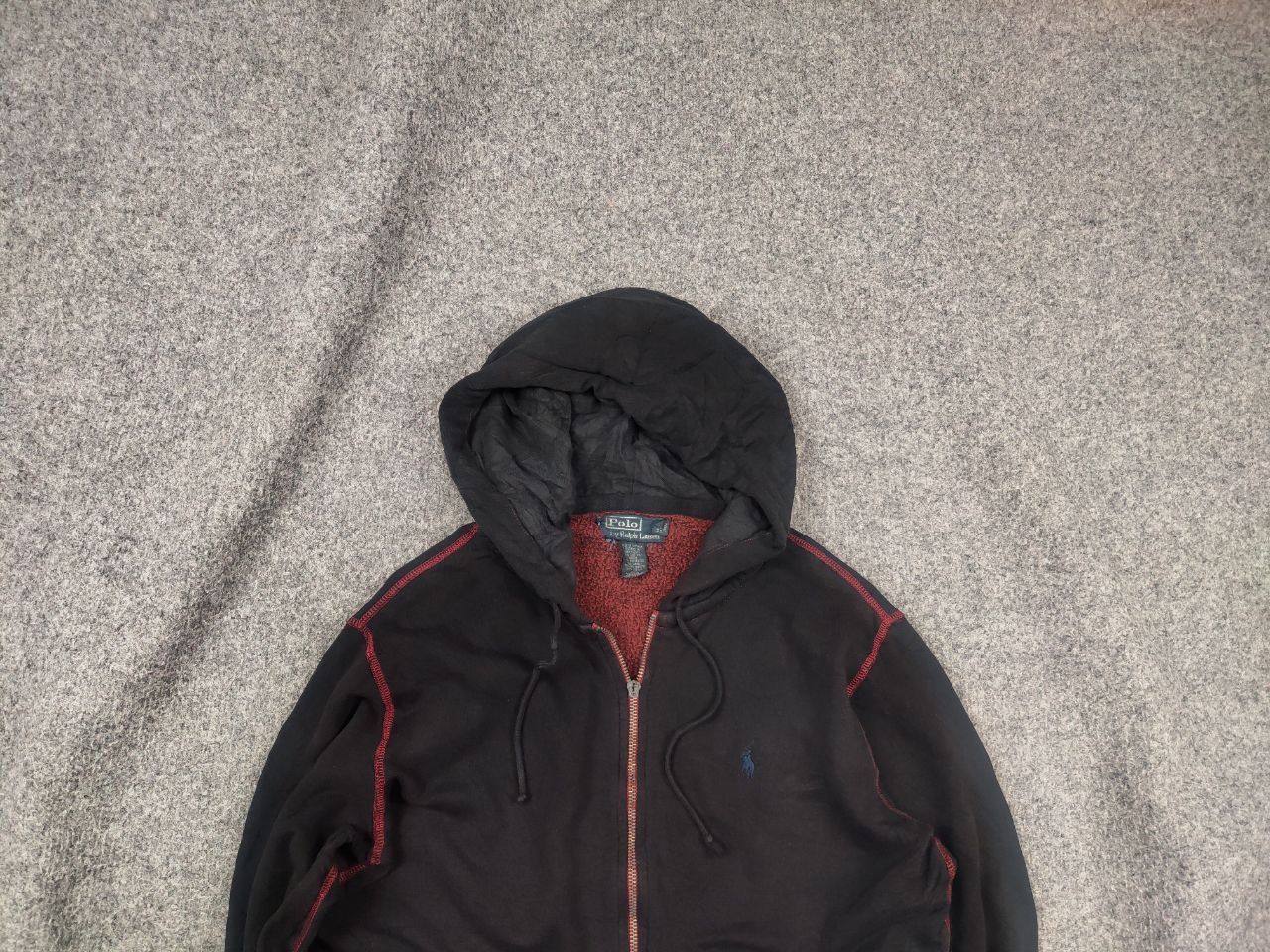Polo Ralph Lauren Rare Vintage 90's Polo Ralph Lauren Faded Zip Hoodie Y2K Size US S / EU 44-46 / 1 - 2 Thumbnail