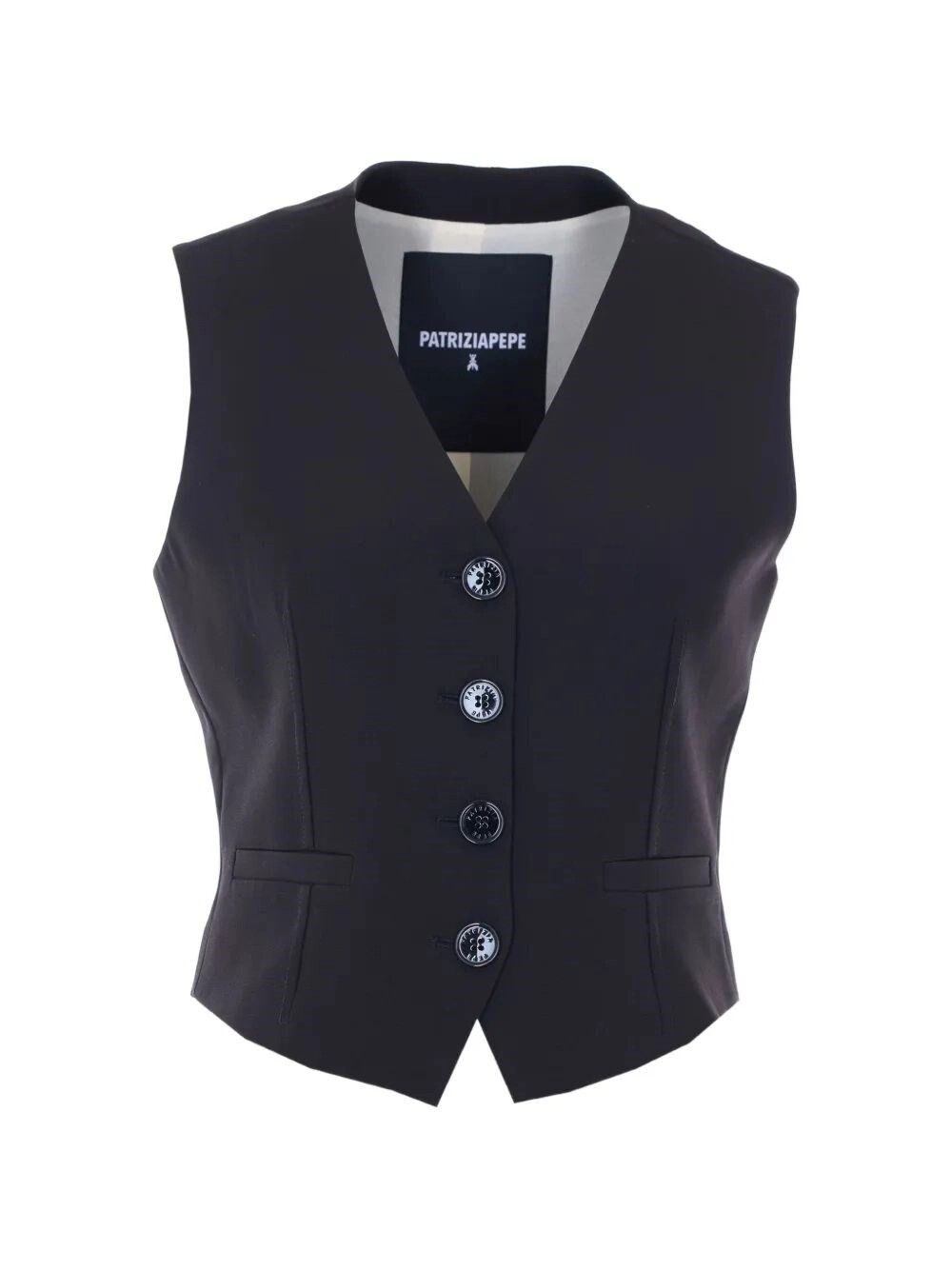 Patrizia Pepe Twill Tailored Vest Size M / US 6-8 / IT 42-44 - 1 Thumbnail