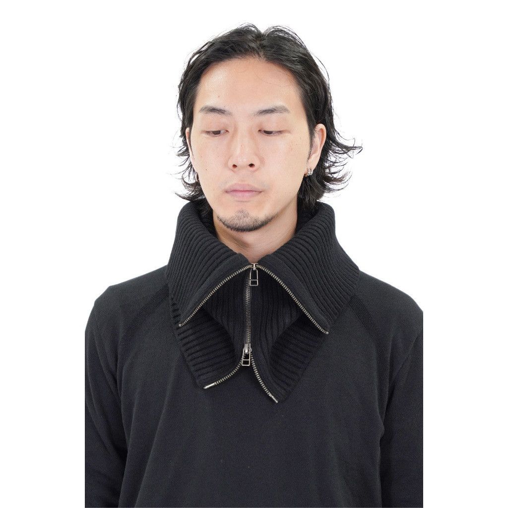 Yohji Yamamoto Yohji Yamamoto Ground Y - WOOL ZIPPER NECK WARMERS Scarves Size ONE SIZE - 2 Thumbnail
