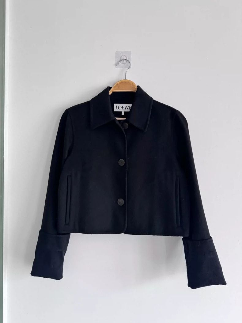 LOEWE Black wool jacket