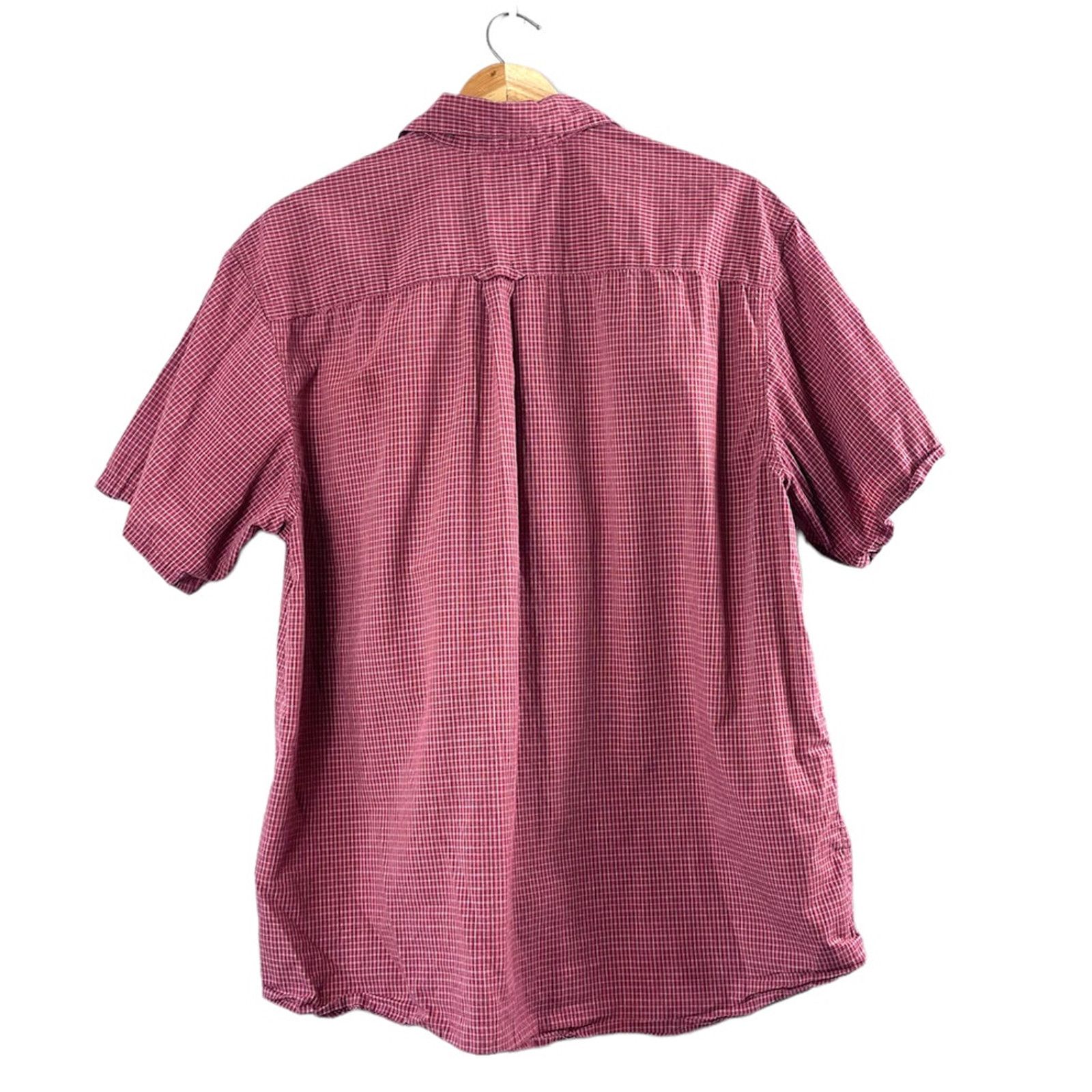 Columbia Men's Red Plaid Short Sleeve Button Front Shirt L Size US L / EU 52-54 / 3 - 2 Thumbnail