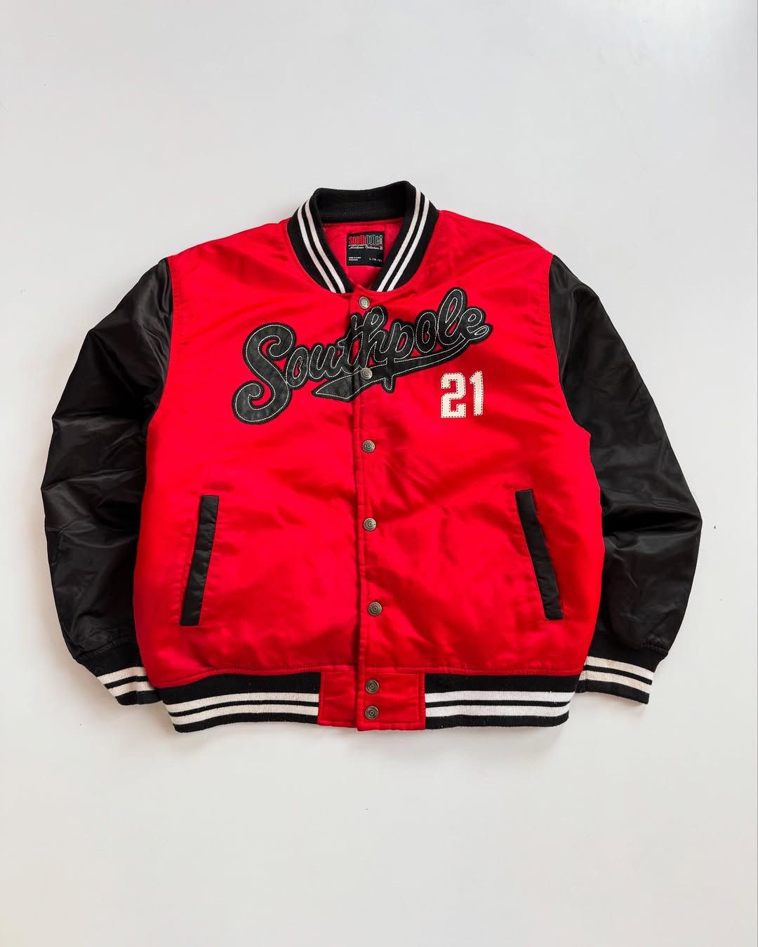 Southpole × Vintage Vintage Southpole Spellout 21 Embroiderd Varsity Jacket Size US L / EU 52-54 / 3 - 1 Thumbnail