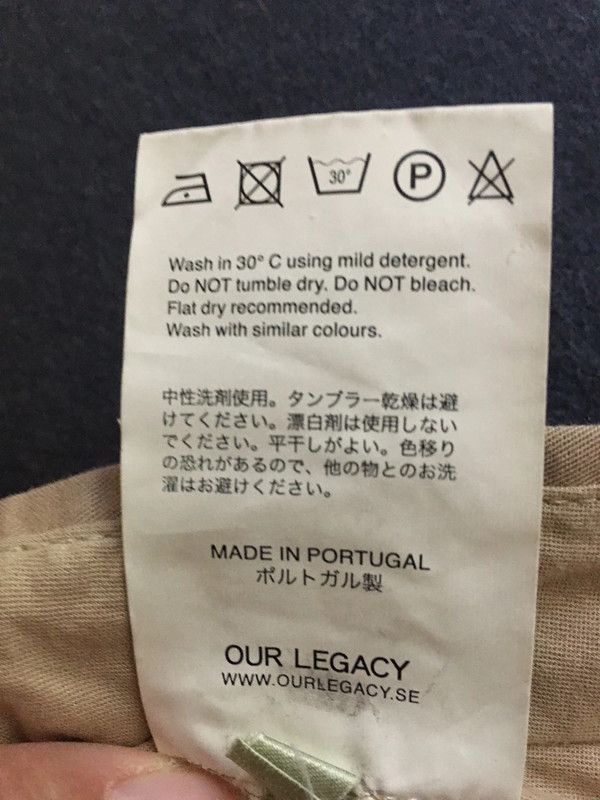 Our Legacy Chino Khaki Cotton Twill Pants Size US 34 / EU 50 - 8 Thumbnail