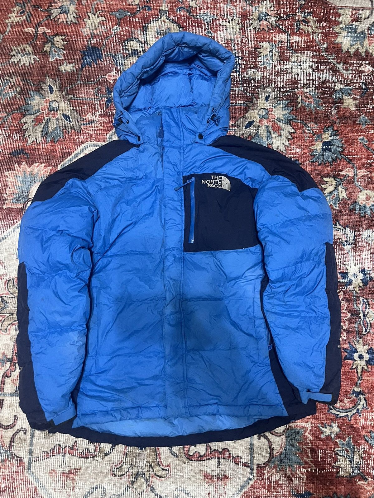 image of The North Face North Face Series 700 Hyvent Puffer Jacket in Blue, Men's (Size Large)