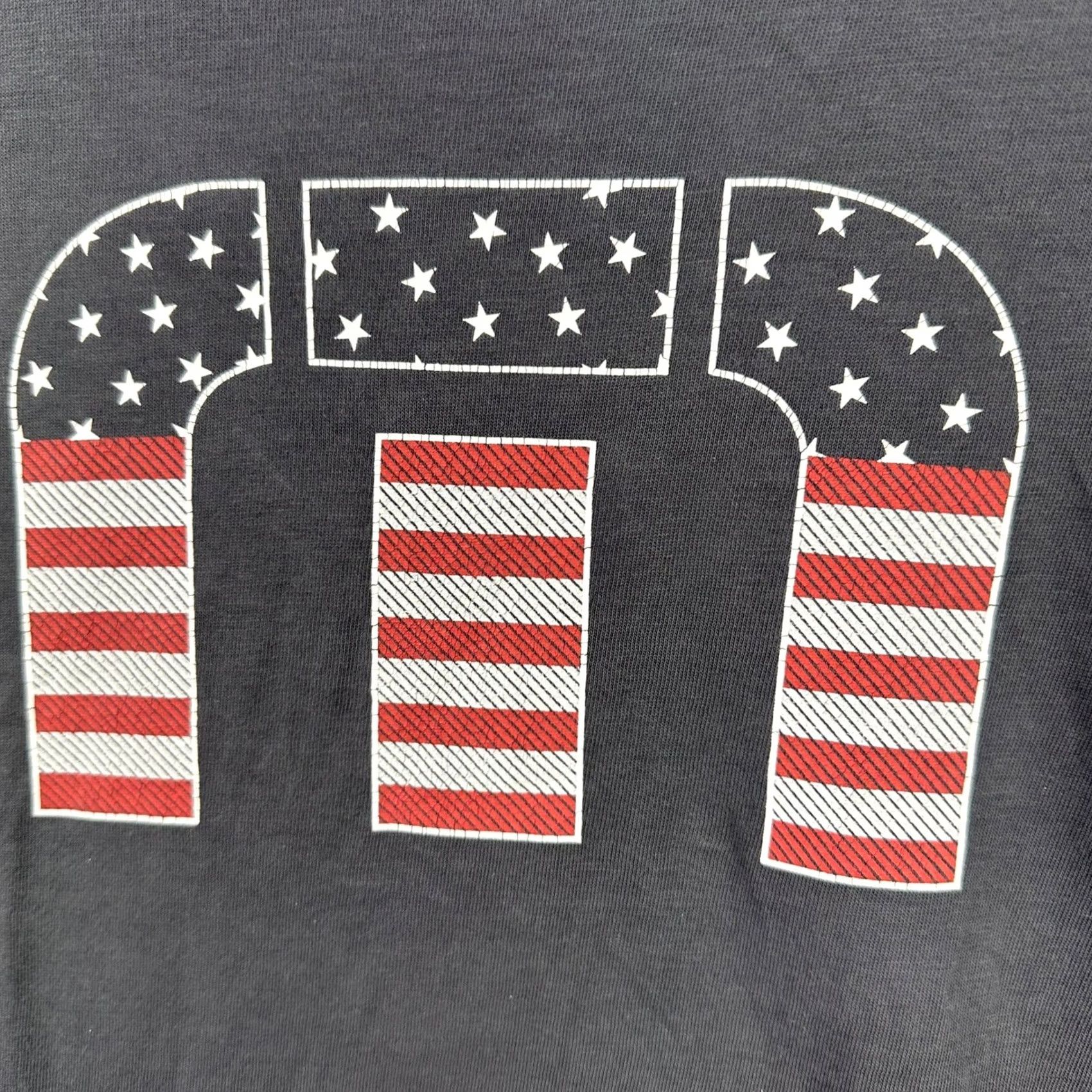 TravisMathew Travis Mathew T-Shirt Short Sleeve Tee Mens Large Black American Flag Crew Neck Graphic Print Size US L / EU 52-54 / 3 - 6 Thumbnail